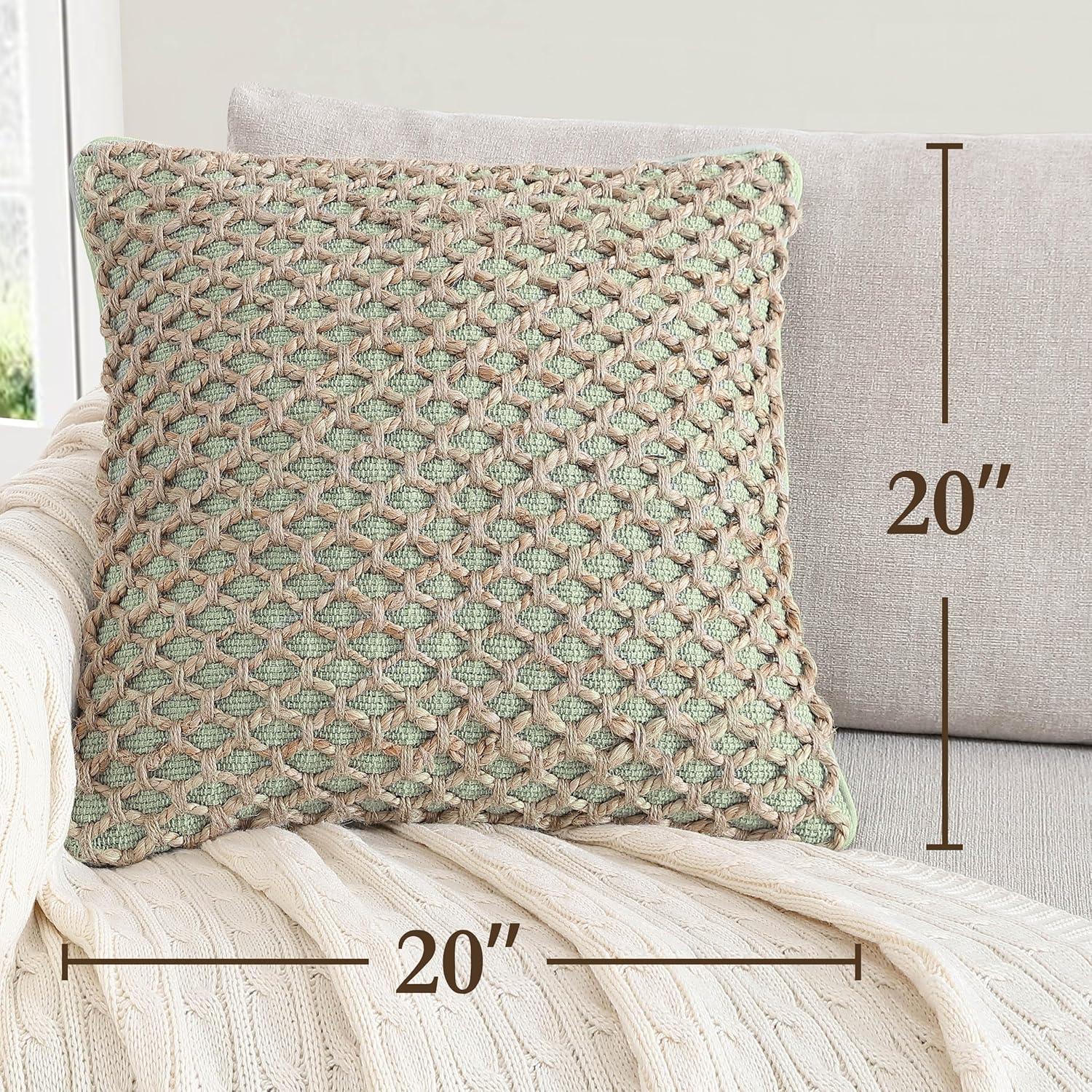 Boho Living Boho Living Jada Decorative Pillow Collection Living Cotton Blend Square Throw Pillow Cover (Set of 2)