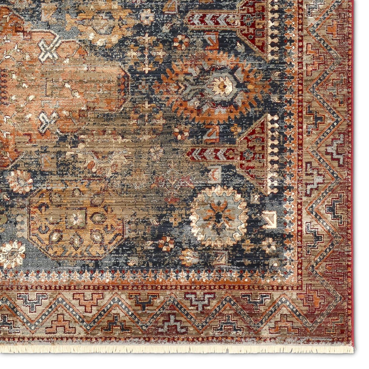 Zefira Gray Synthetic 8' x 10' Rectangular Rug