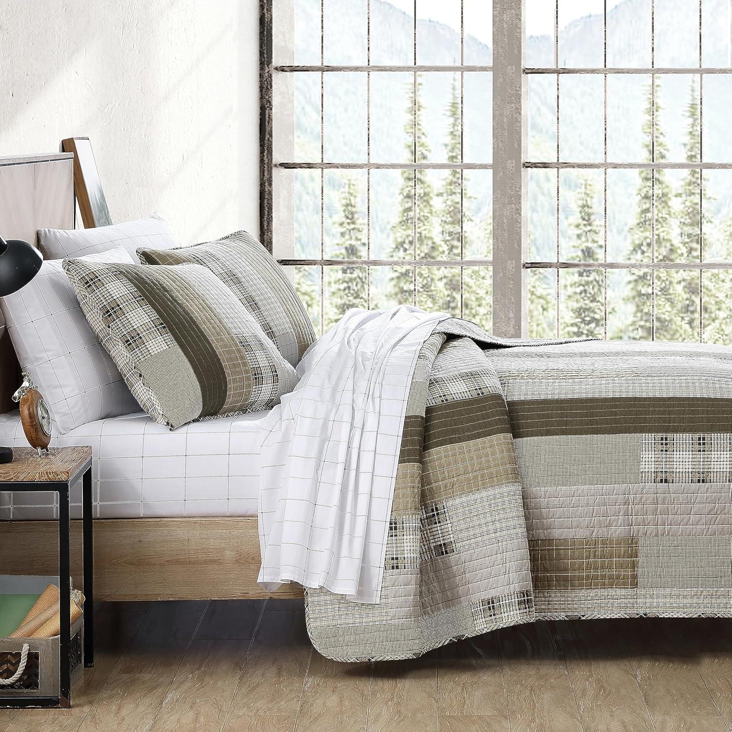 Eddie Bauer Fairview Cotton Reversible Quilt Set