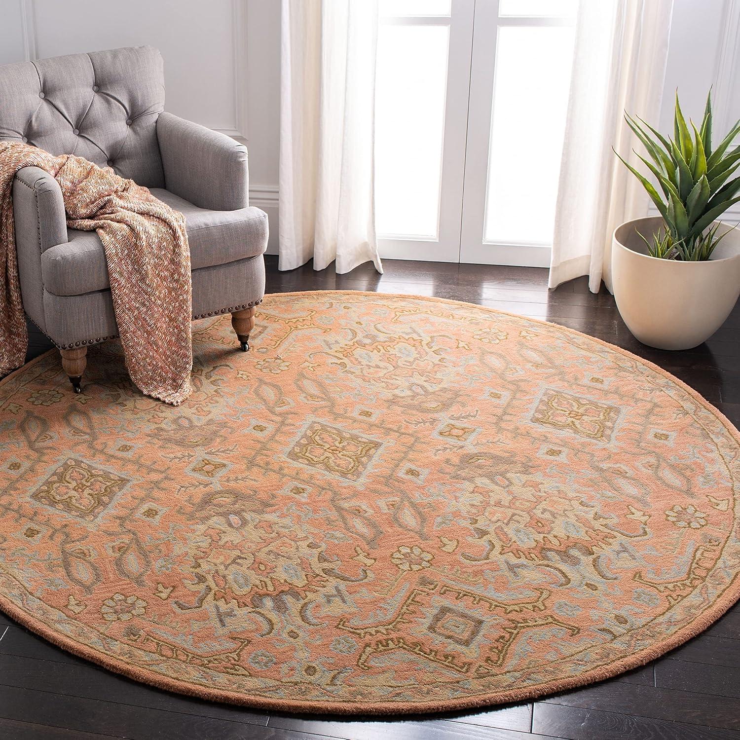 Wyndham WYD203 Hand Tufted Indoor Area Rug - Terracotta - 8'9"x12' - Safavieh.