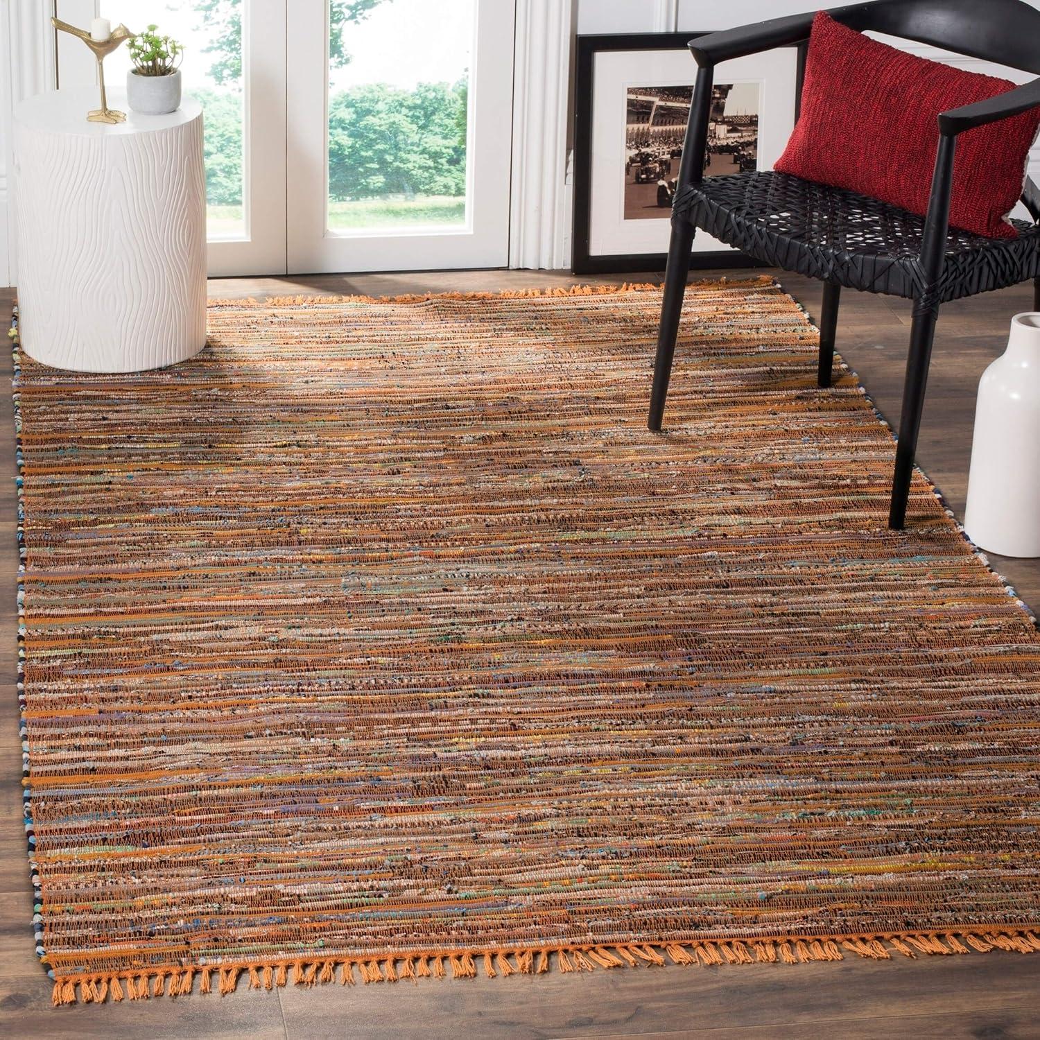 Rag Area Rug RAR127 Hand Woven Area Rug  - Safavieh