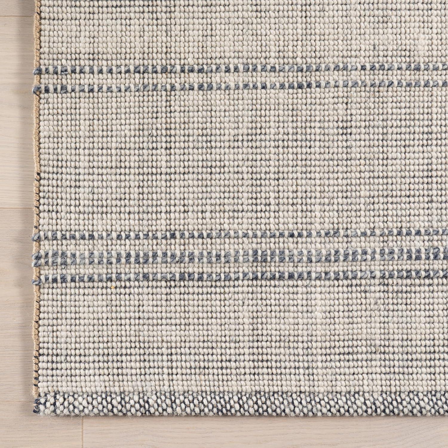 Nuloom Garnet Striped Wool Indoor Area Rug, 5' x 8', Beige