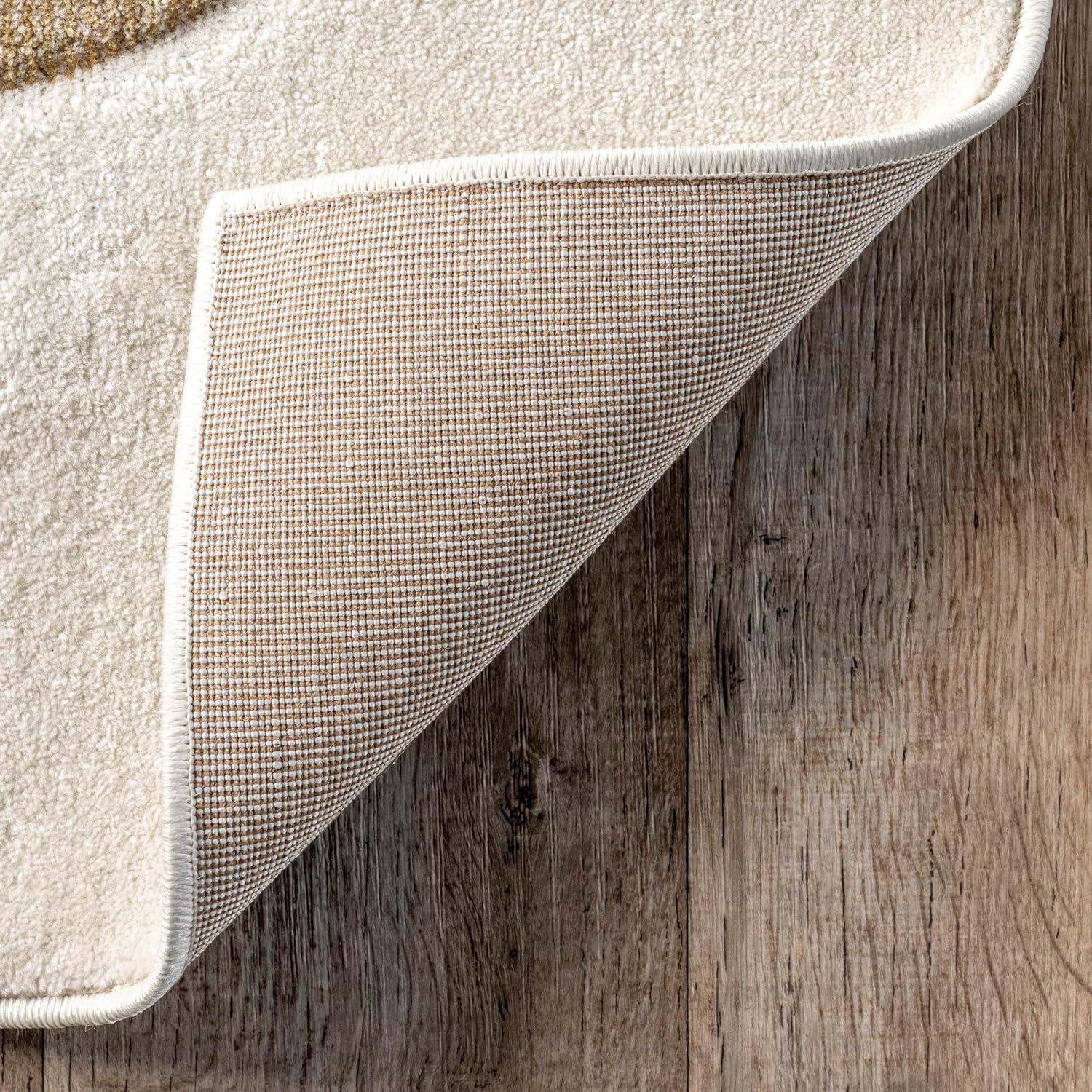 Nuloom Anabell Animal 4x6 Indoor Area Rug for Living Room Bedroom Dining Room Nursery Kitchen, Beige/Ivory
