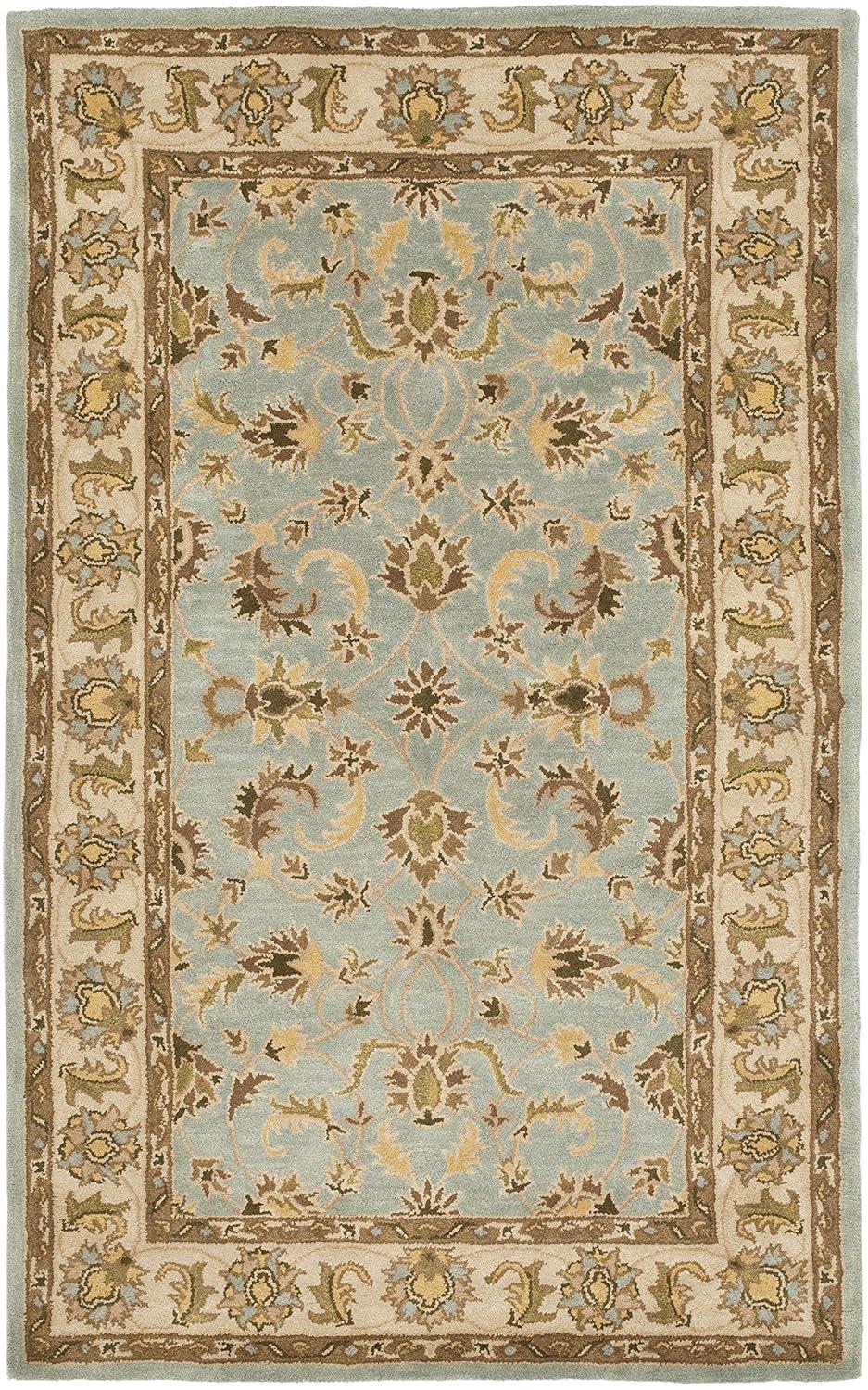 Heritage HG913 Hand Tufted Area Rug - Light Blue/Beige - 8'9"x11'9" - Safavieh.