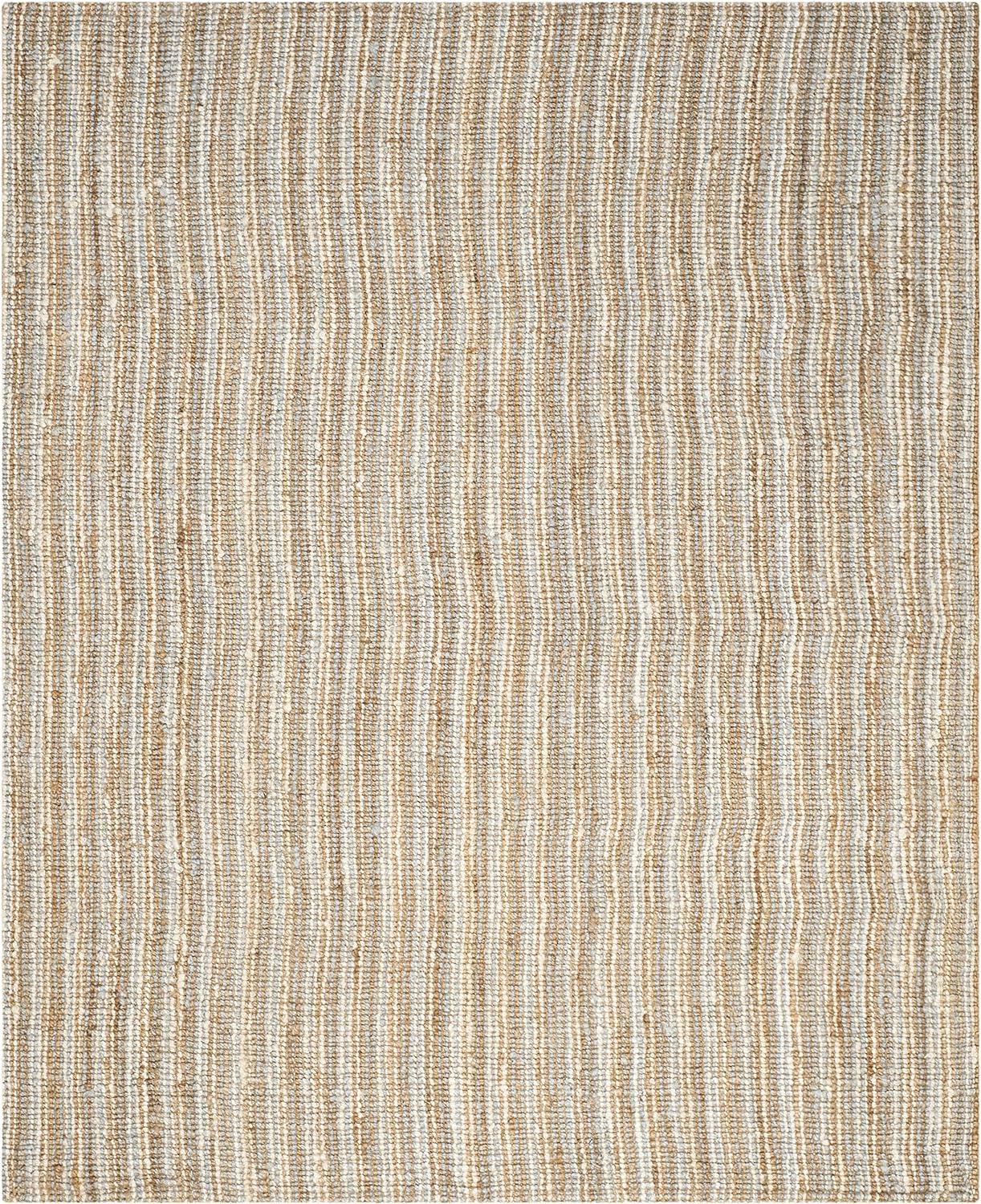 SAFAVIEH Natural Fiber Levi Braided Area Rug, Grey/Natural, 9' x 12'