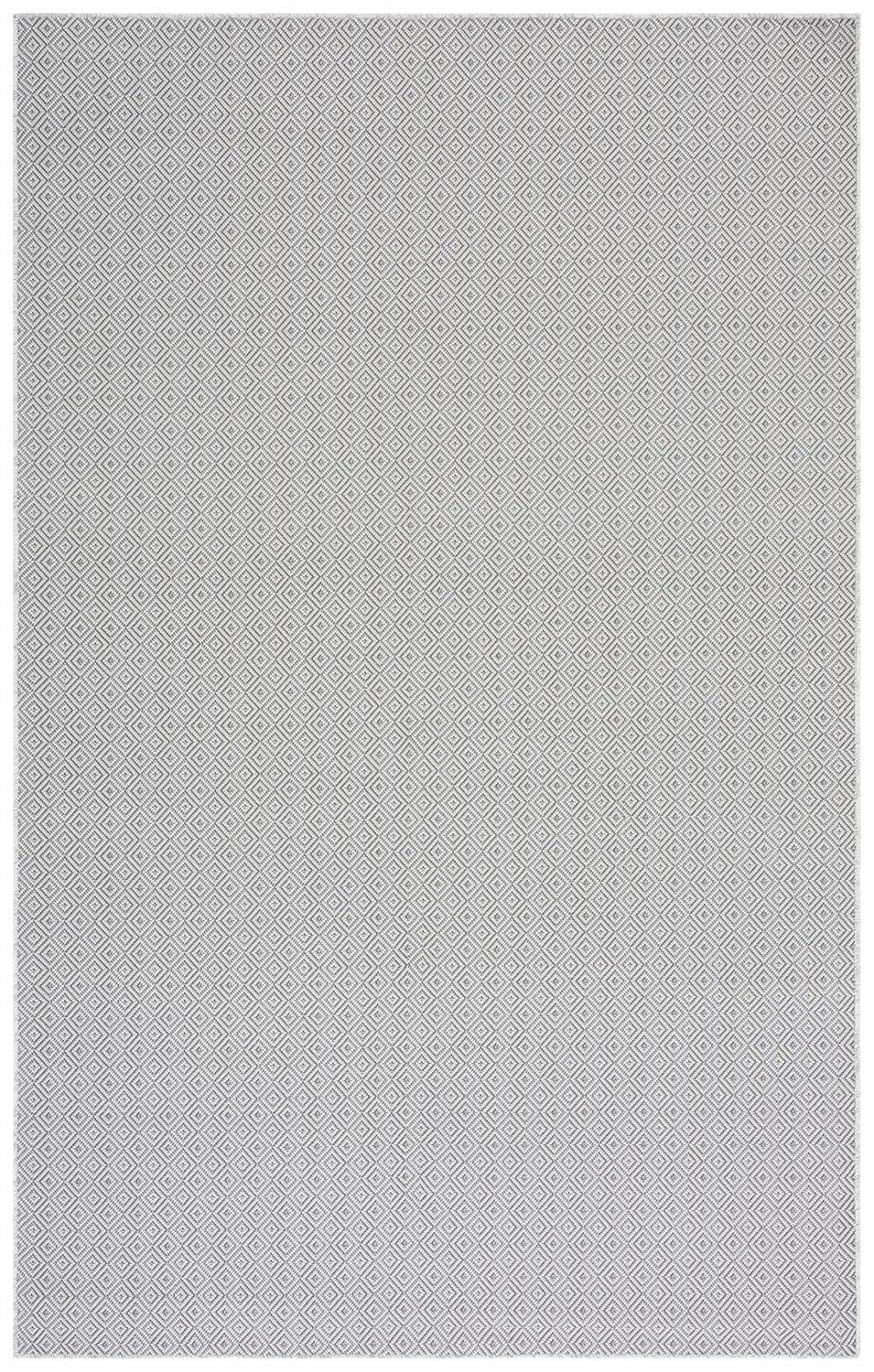 Hampton HTN230 Indoor/Outdoor Machine Made Area Rug - 5'1"x7'6" - Grey - Safavieh