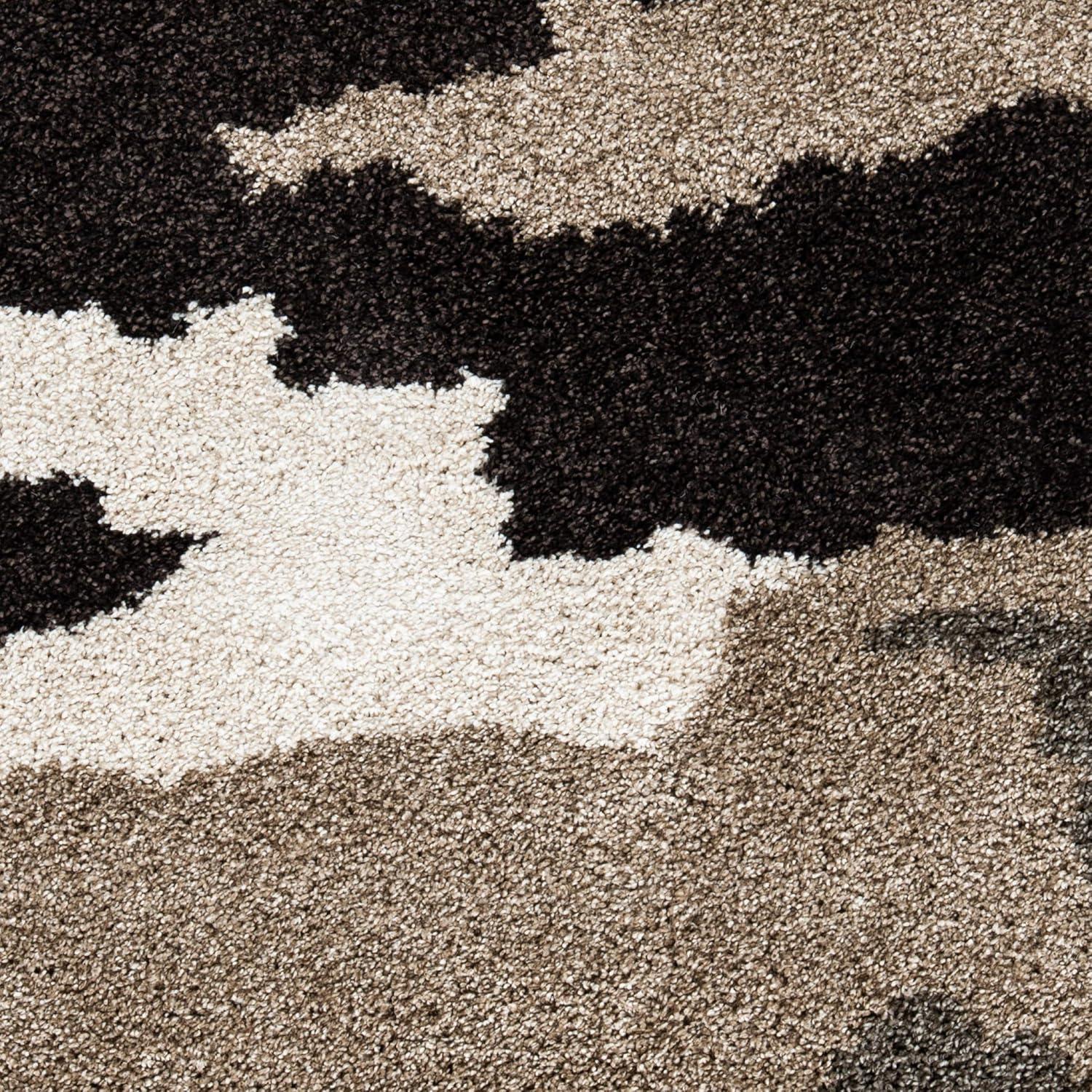 Florida Shag SG453 Power Loomed Indoor Area Rug - Beige/Multi - 5'3"x7'6" - Safavieh.