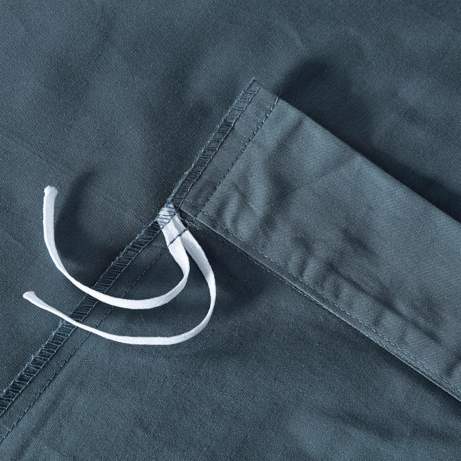 Chezmoi Collection Cotton Twill Solid Duvet Cover Set