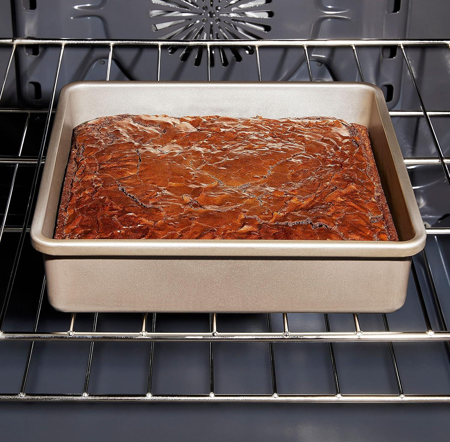 9-Inch Square Non-Stick Stainless Steel Cake Pan