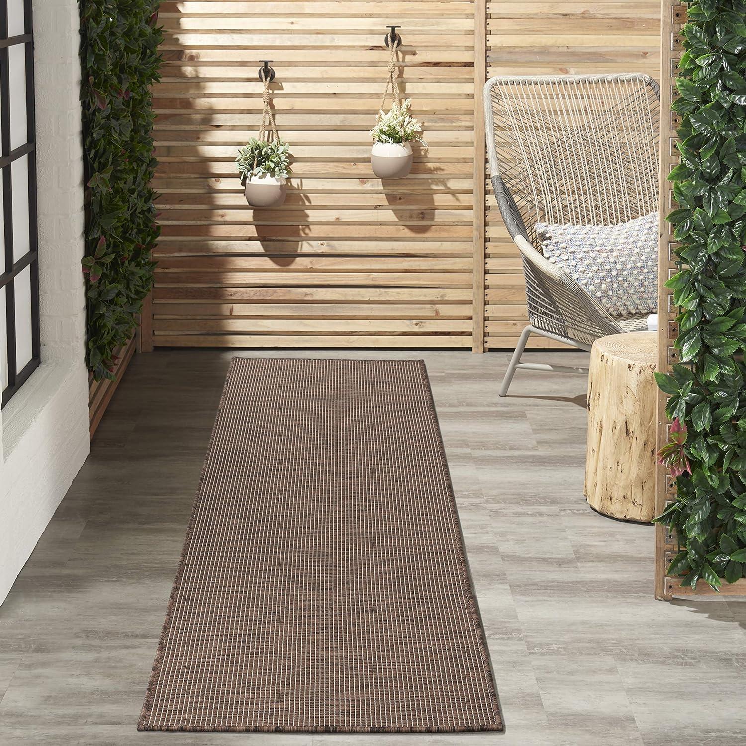 Nourison Positano Solid Indoor Outdoor Rug