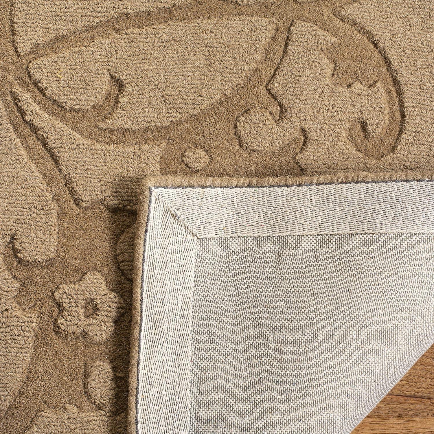 SAFAVIEH Impressions IM341D Handmade Light Brown Rug