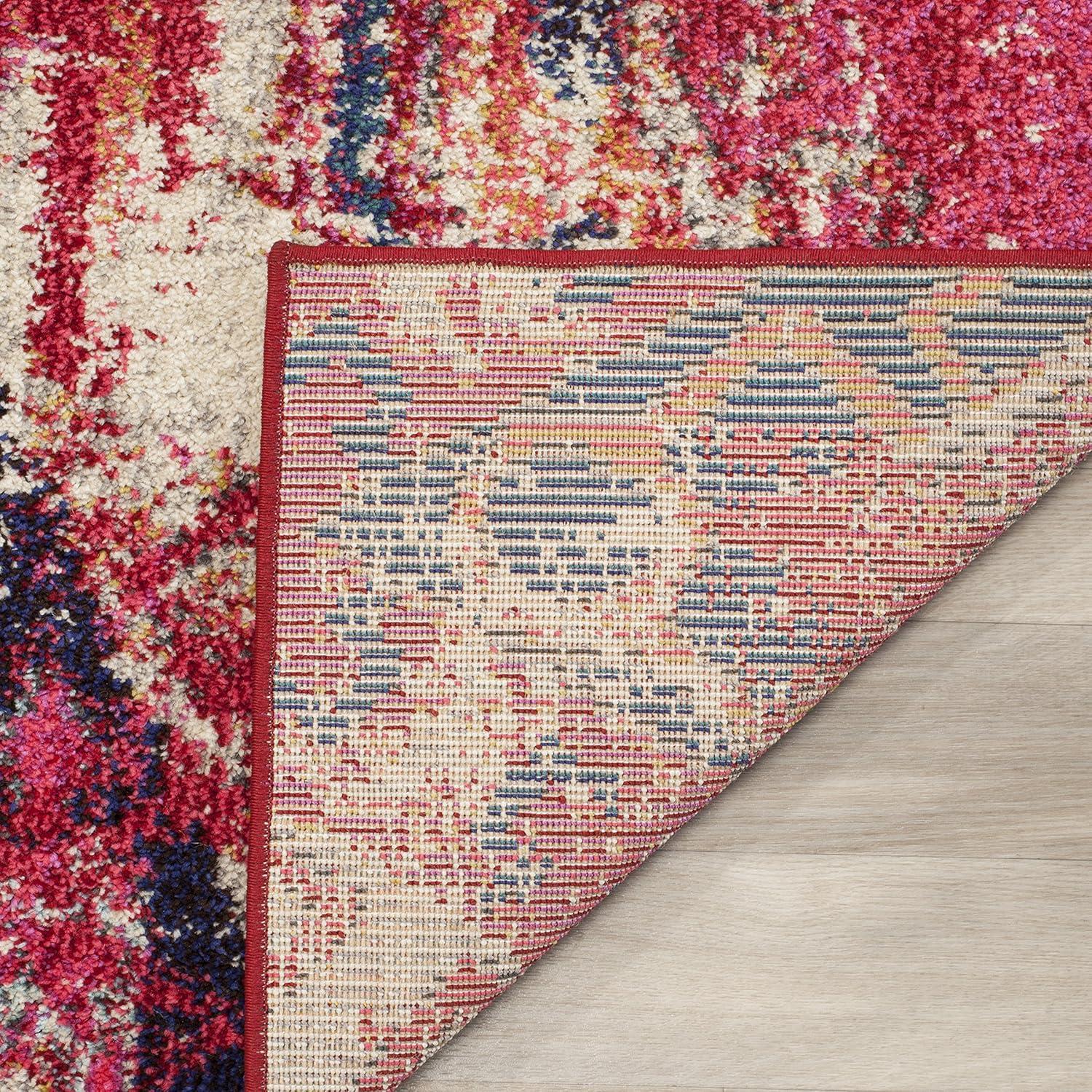 Monaco MNC222 Power Loomed Indoor Accent Rug - Magenta/Multi - 4'x5'7" - Safavieh
