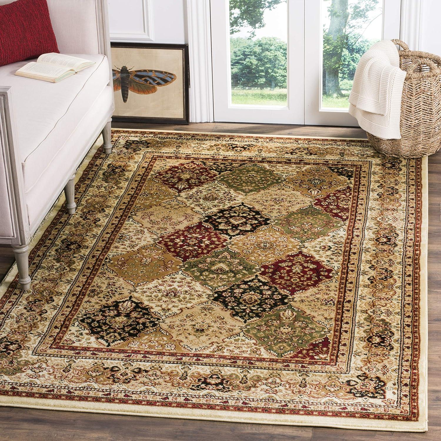 Lyndhurst LNH221 Power Loomed Accent Rug - Multi/Ivory - 3'3"x5'3" - Safavieh