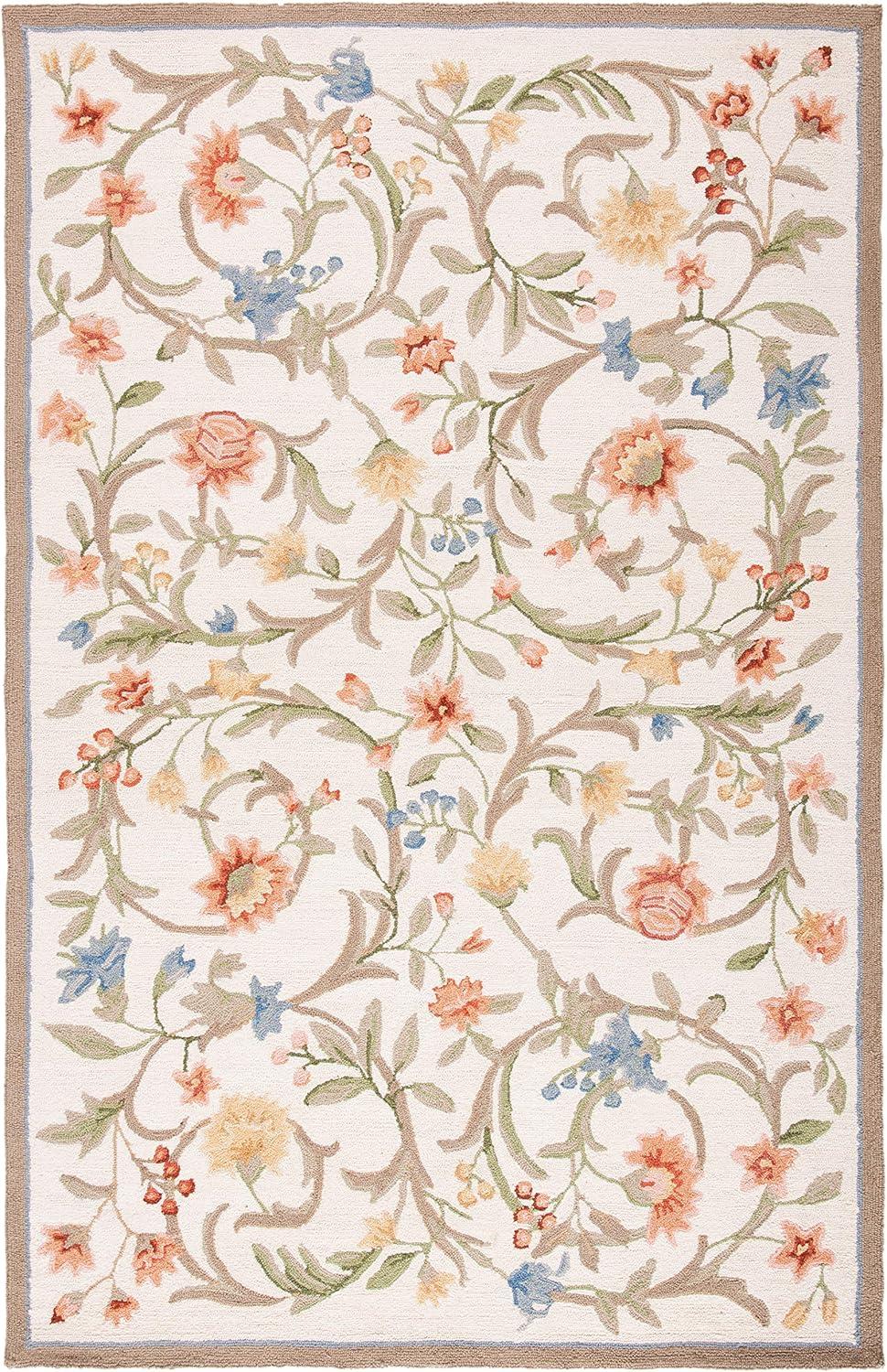 Chelsea HK248 Handmade Area Rug - 5'3"x8'3" - Ivory - Safavieh