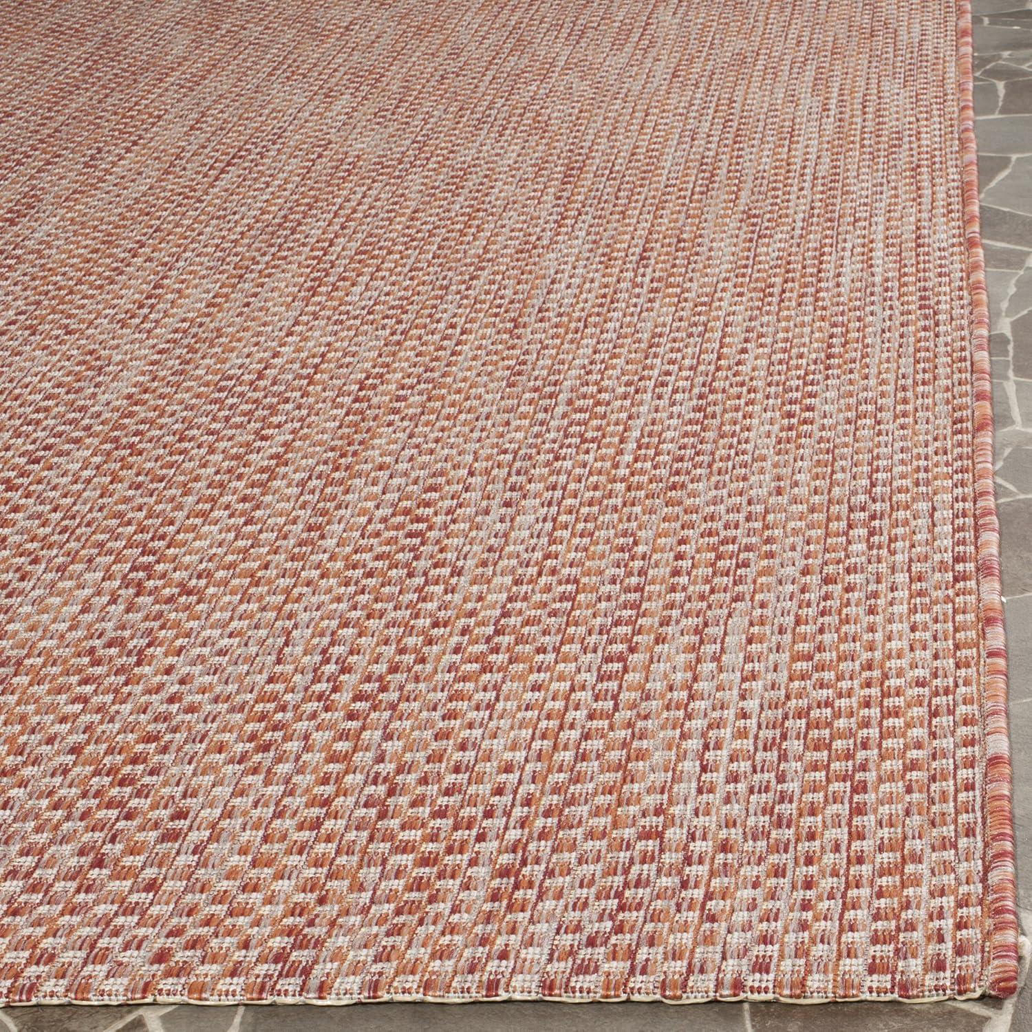 Courtyard CY8521 Power Loomed Indoor/Outdoor Accent Rug - Red/Beige - 2'7"x5' - Safavieh.