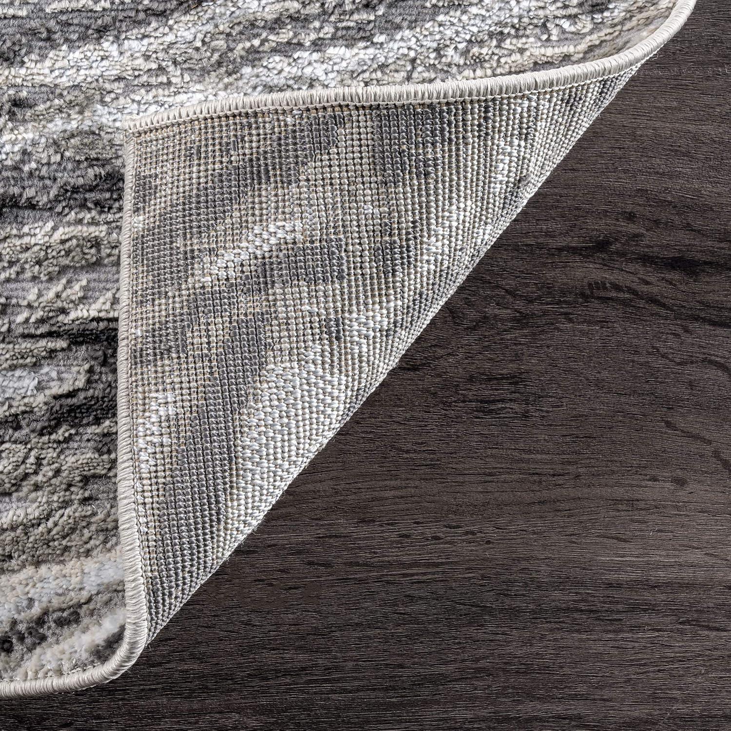 Nuloom Drea Marble Abstract Indoor Area Rug, Gray, 4'3"x6'3"