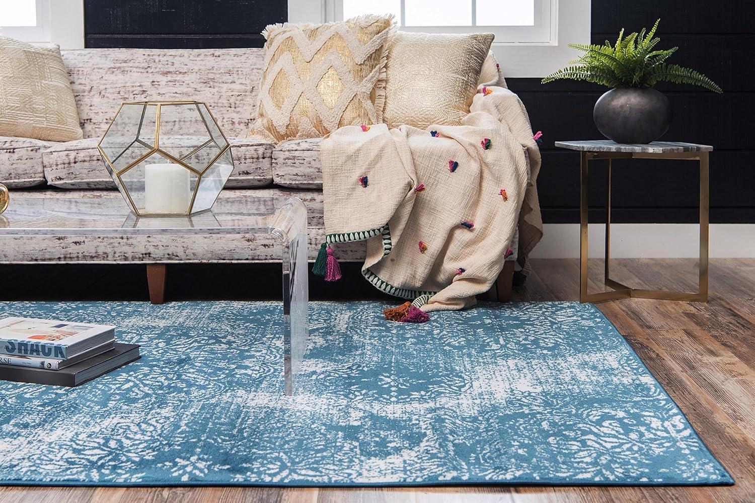 Unique Loom Sofia Grand Floral Indoor Woven Area Rug