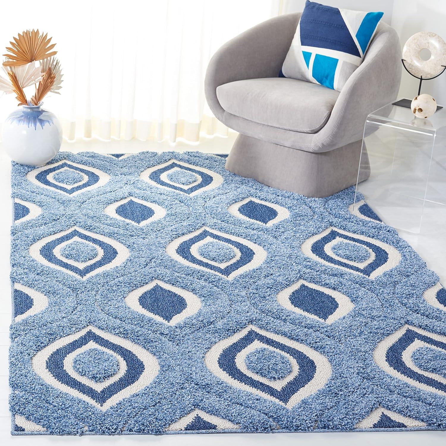 George Oliver Florida Shag Performance Geometric Rug