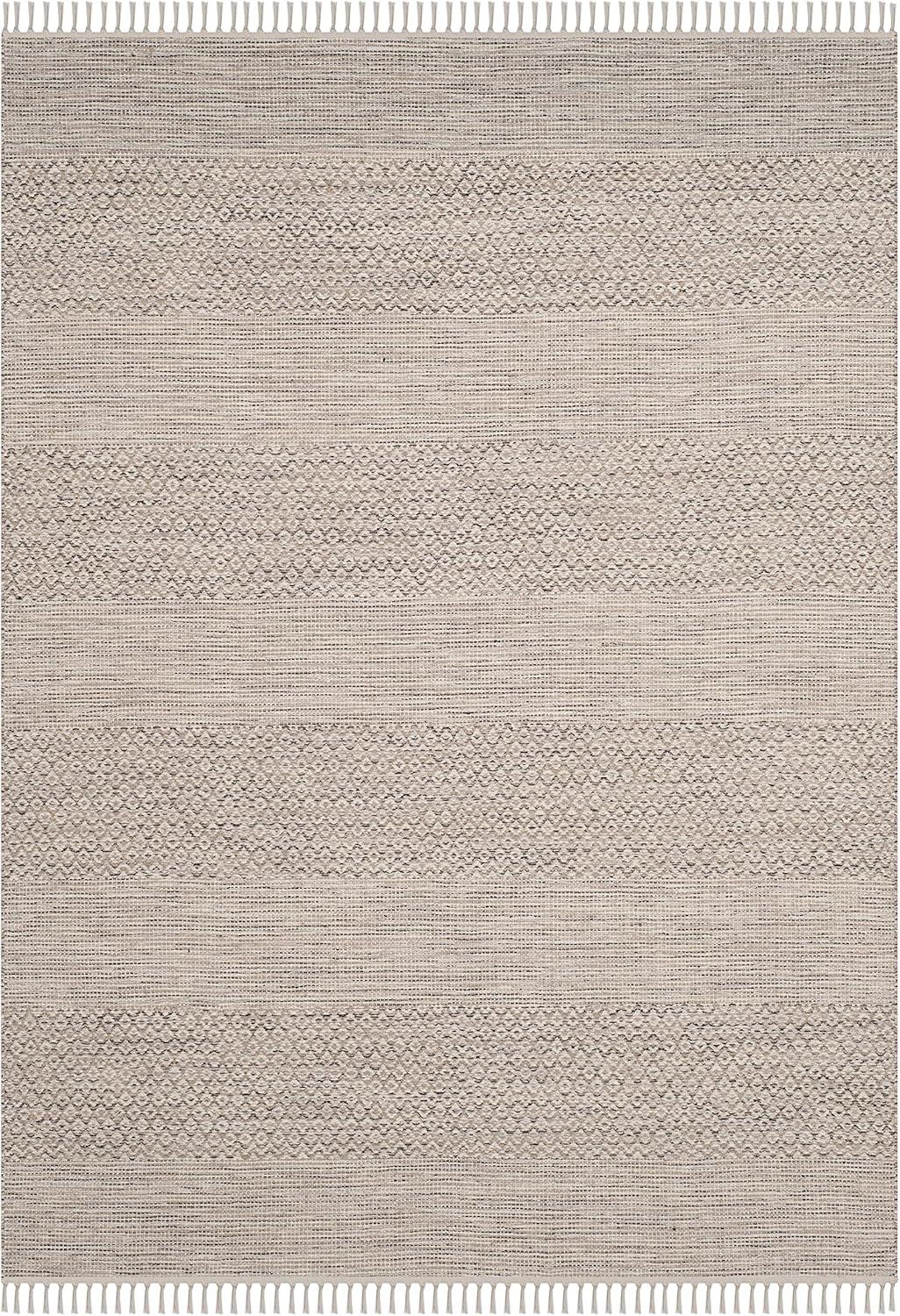 Montauk MTK330 Hand Woven Indoor Accent Rug - Ivory/Steel Grey - 4'x6' - Safavieh