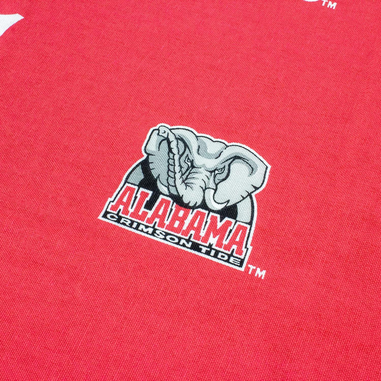 Alabama Crimson Tide Red Cotton Fitted Table Cover