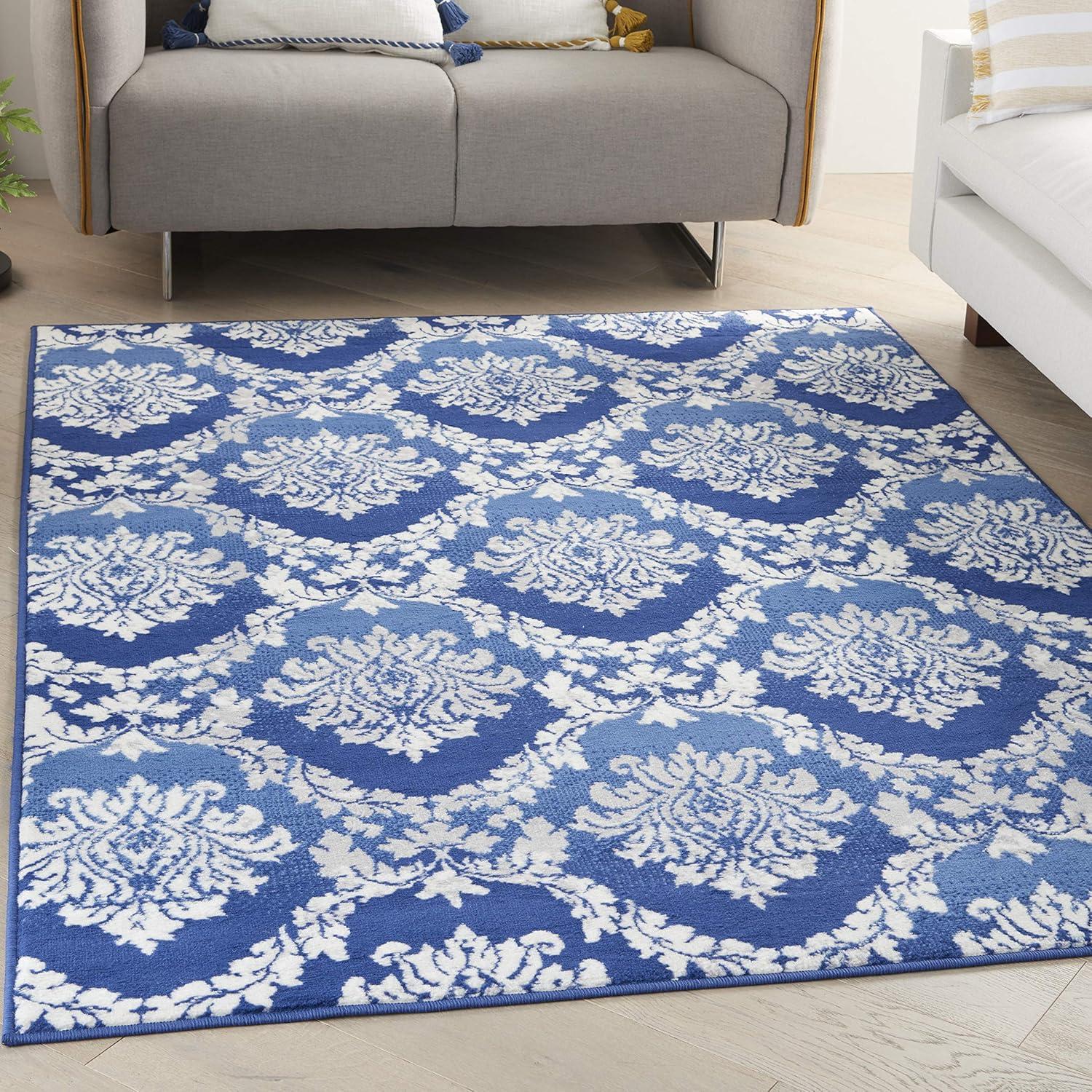 Nourison Whimsicle WHS01 Indoor only Area Rug - Blue 6' x 9'