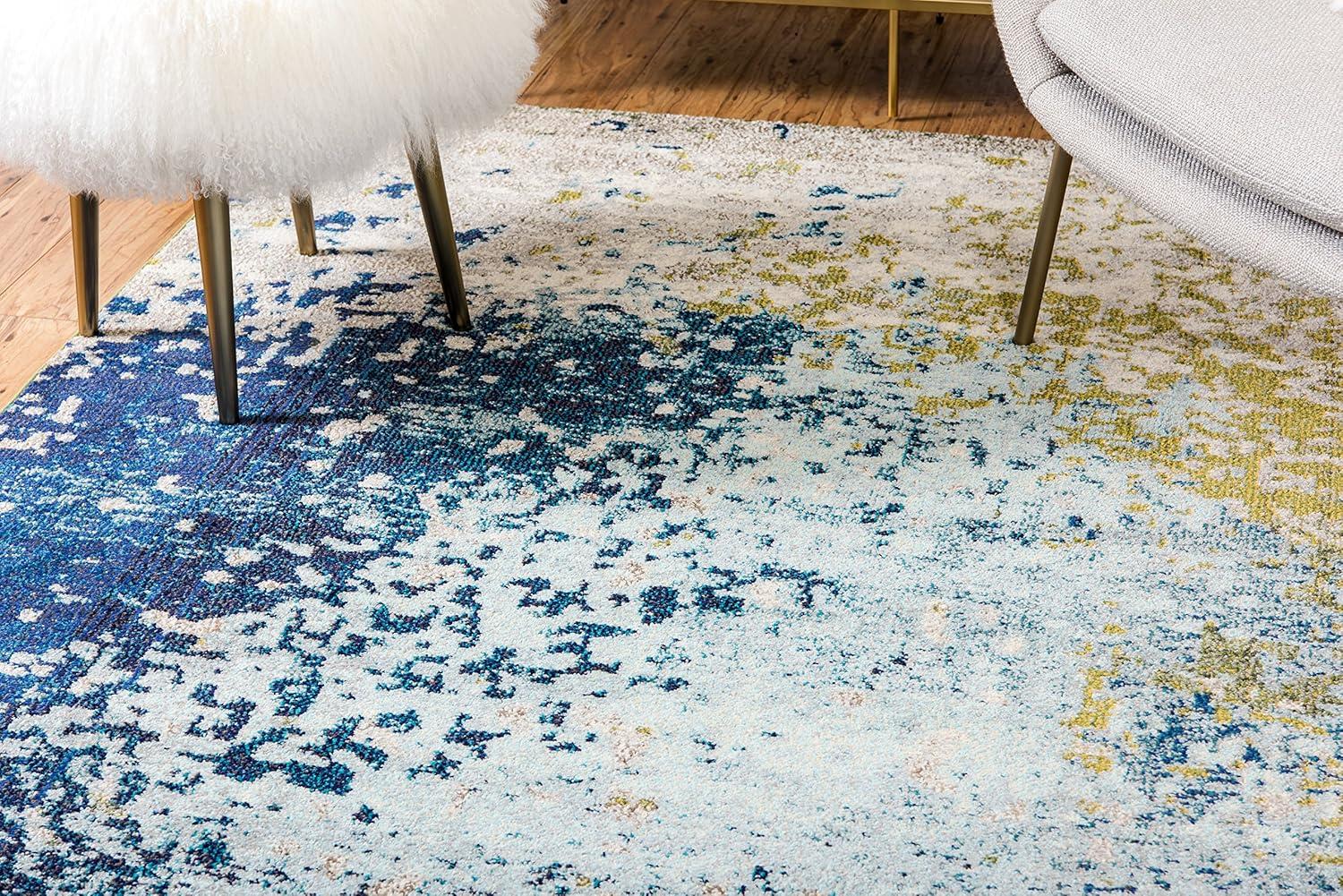 Unique Loom 9' 0 x 12' 2 Blue Estrella Vella Area Rug