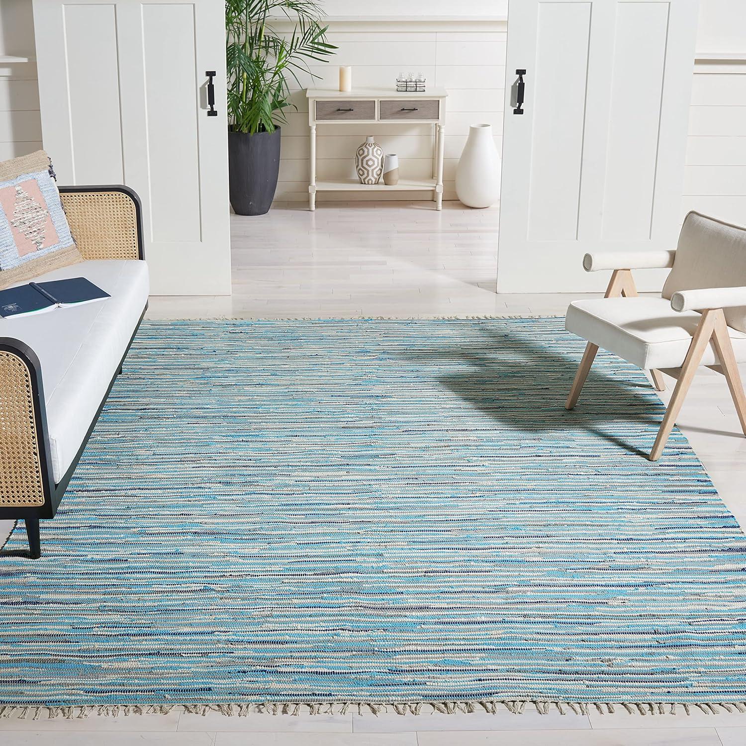 Rag Area Rug RAR129 Hand Woven Area Rug  - Safavieh