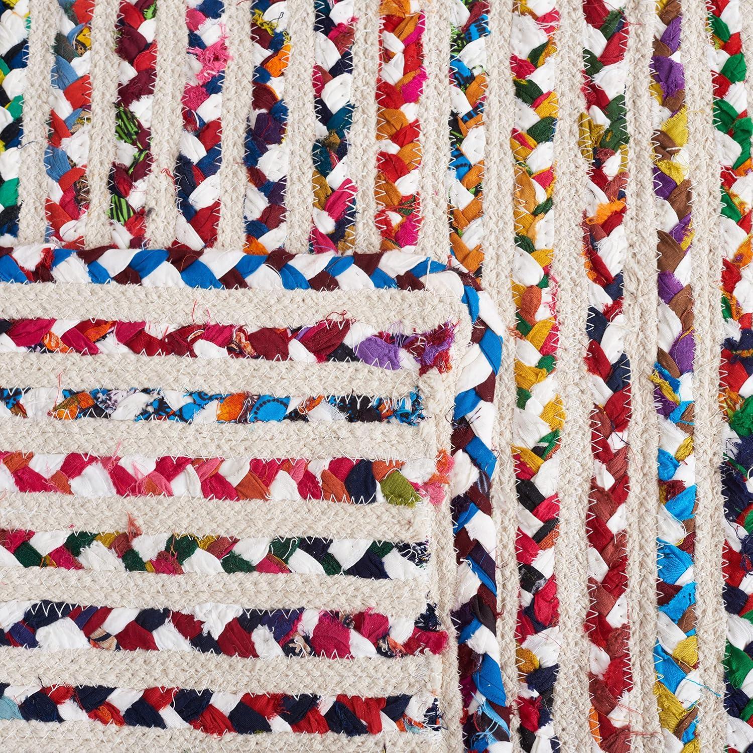 Braided BRD261 Hand Braided Runner Rug - Ivory/Multi - 2'3"x9' - Safavieh.