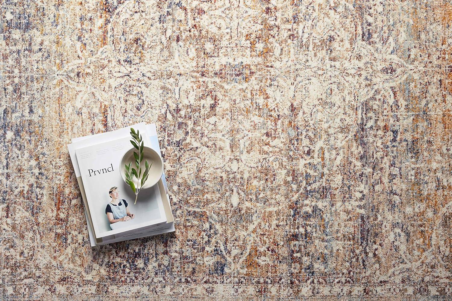 Loloi Rugs Sorrento Oriental Machine Made Power Loom Polyester Area Rug in Natural