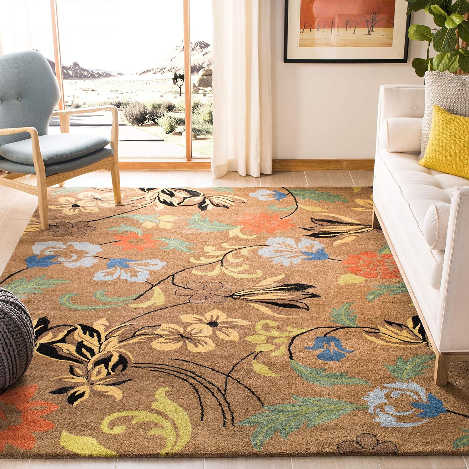Soho SOH736 Hand Tufted Rectangle Contemporary Area Rug - Brown - 7' 6" X 9' 6" - Safavieh.