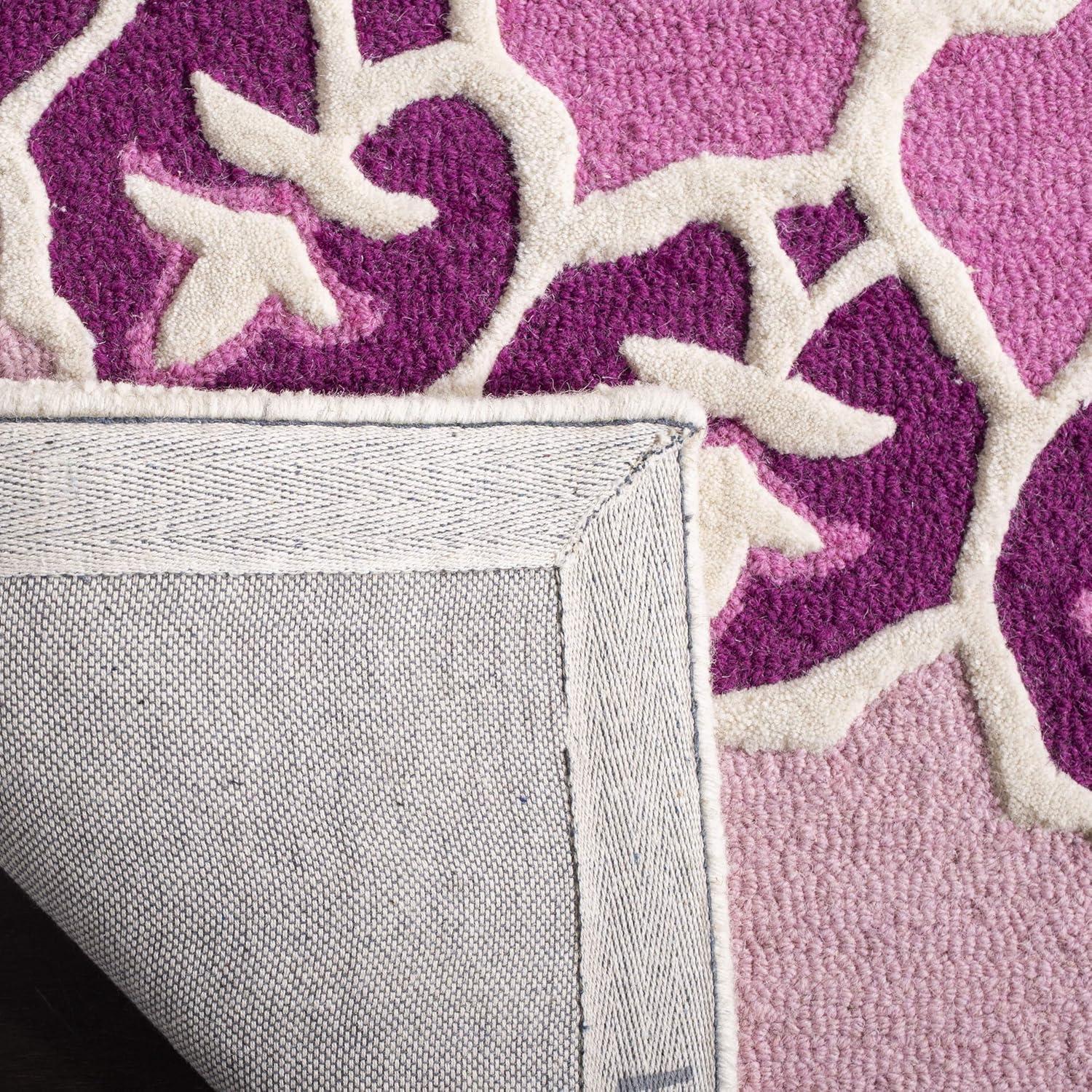 Bellagio BLG610 Hand Tufted Area Rug - Pink/Ivory - 8'x10' - Safavieh.
