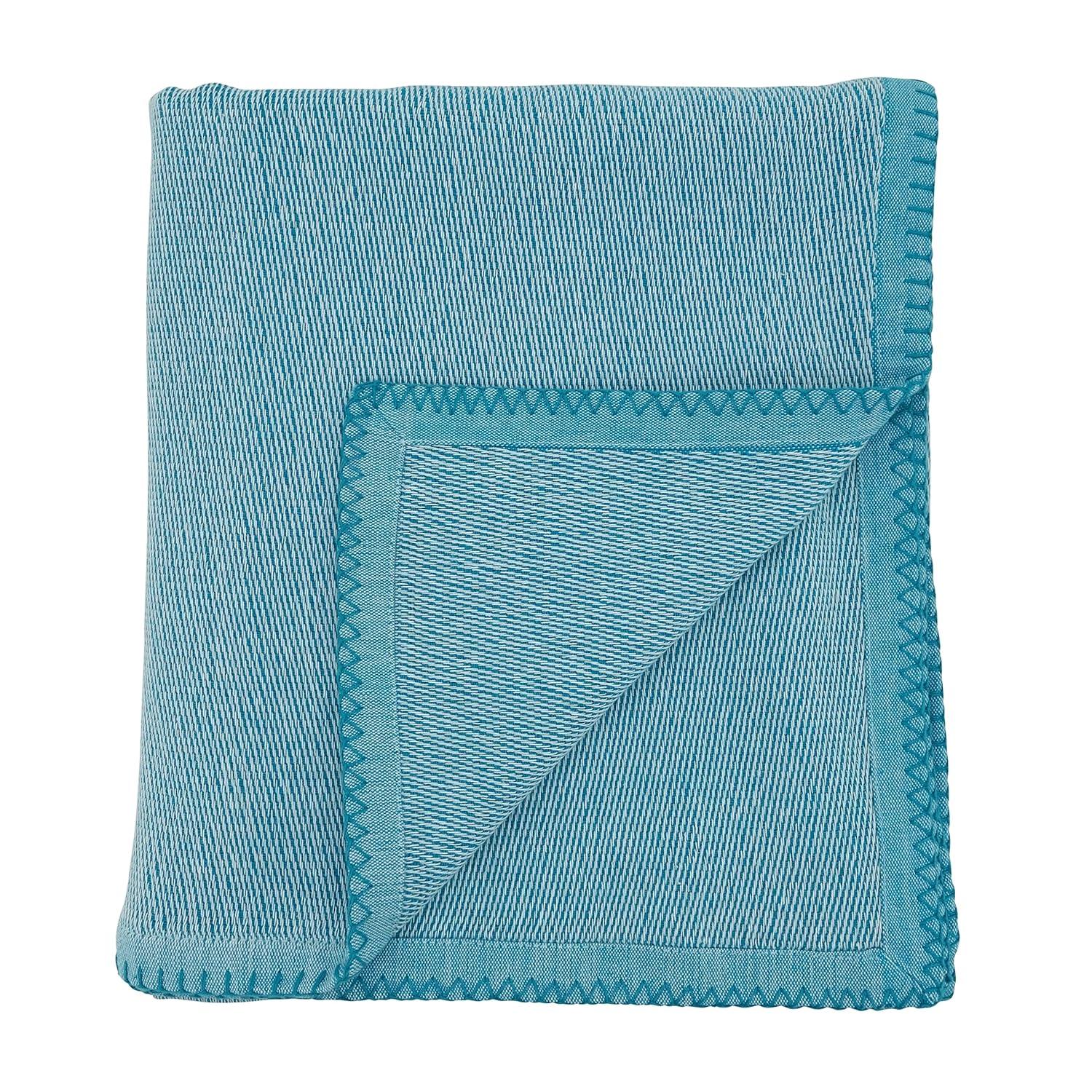 SARO LIFESTYLE Whipstitch Design Throw