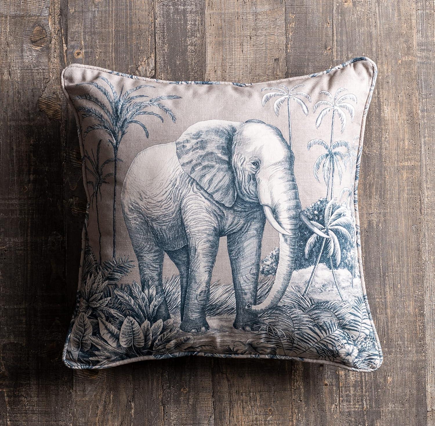 Maison d' Hermine Decorative Pillow Covers 20x20 Inch Square 100% Cotton Throw Pillow Covers with Invisible Zipper Cushion Case for Living Room Couch, Chair, Sofas, Bedroom, Home (Savana Jouy - Blue)