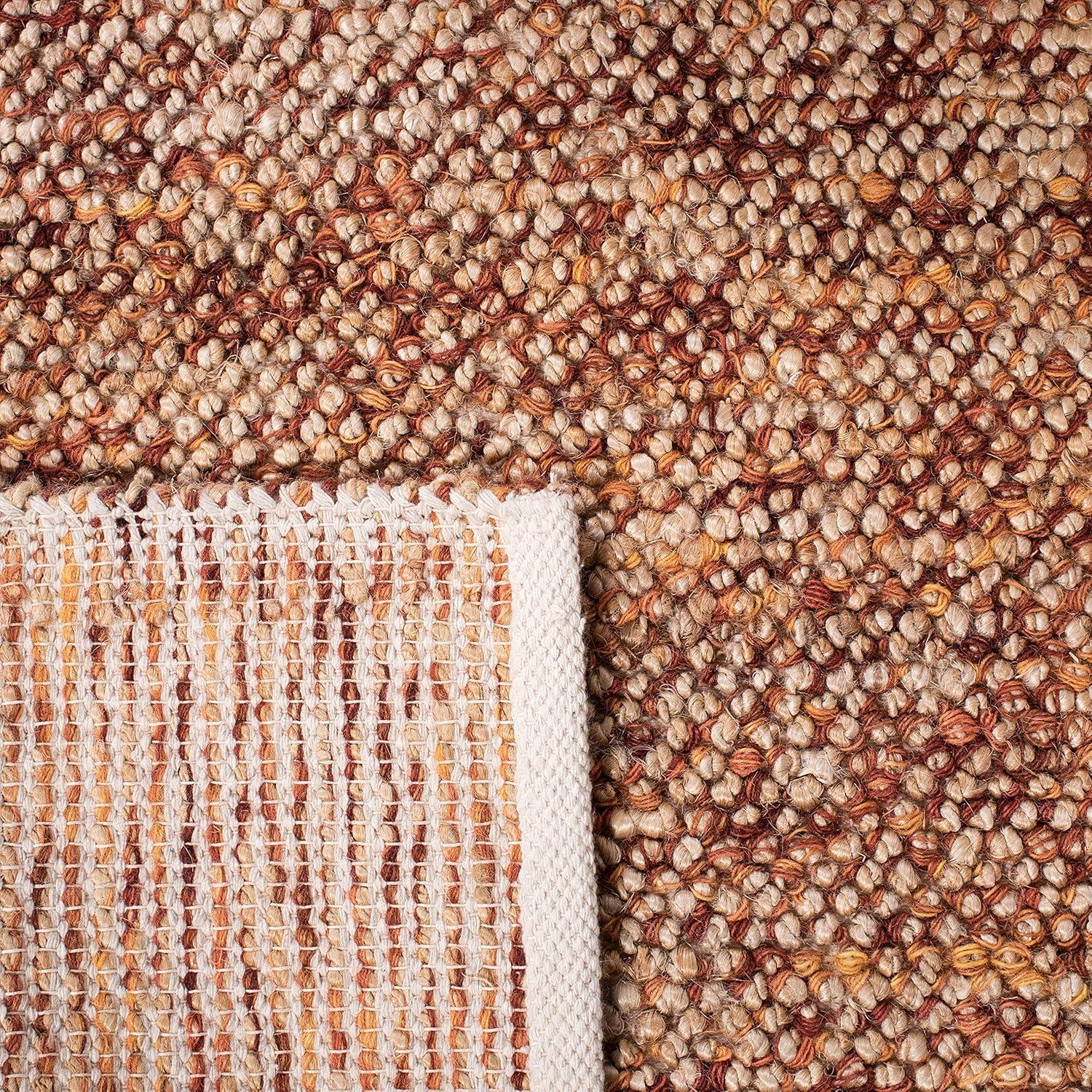 Bohemian BOH901 Hand Woven Indoor Area Rug - Natural/Rust - 5'x8' - Safavieh