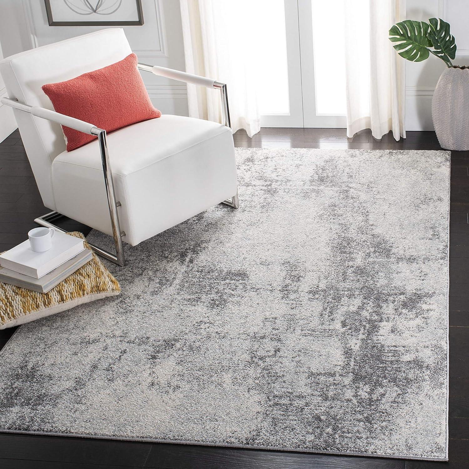 Tulum TUL209 Power Loomed Indoor Area Rug - Ivory/Grey - 9'x12' - Safavieh