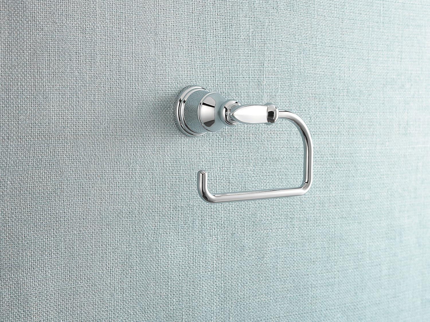 Polished Chrome Elegant Single Post Toilet Paper Holder