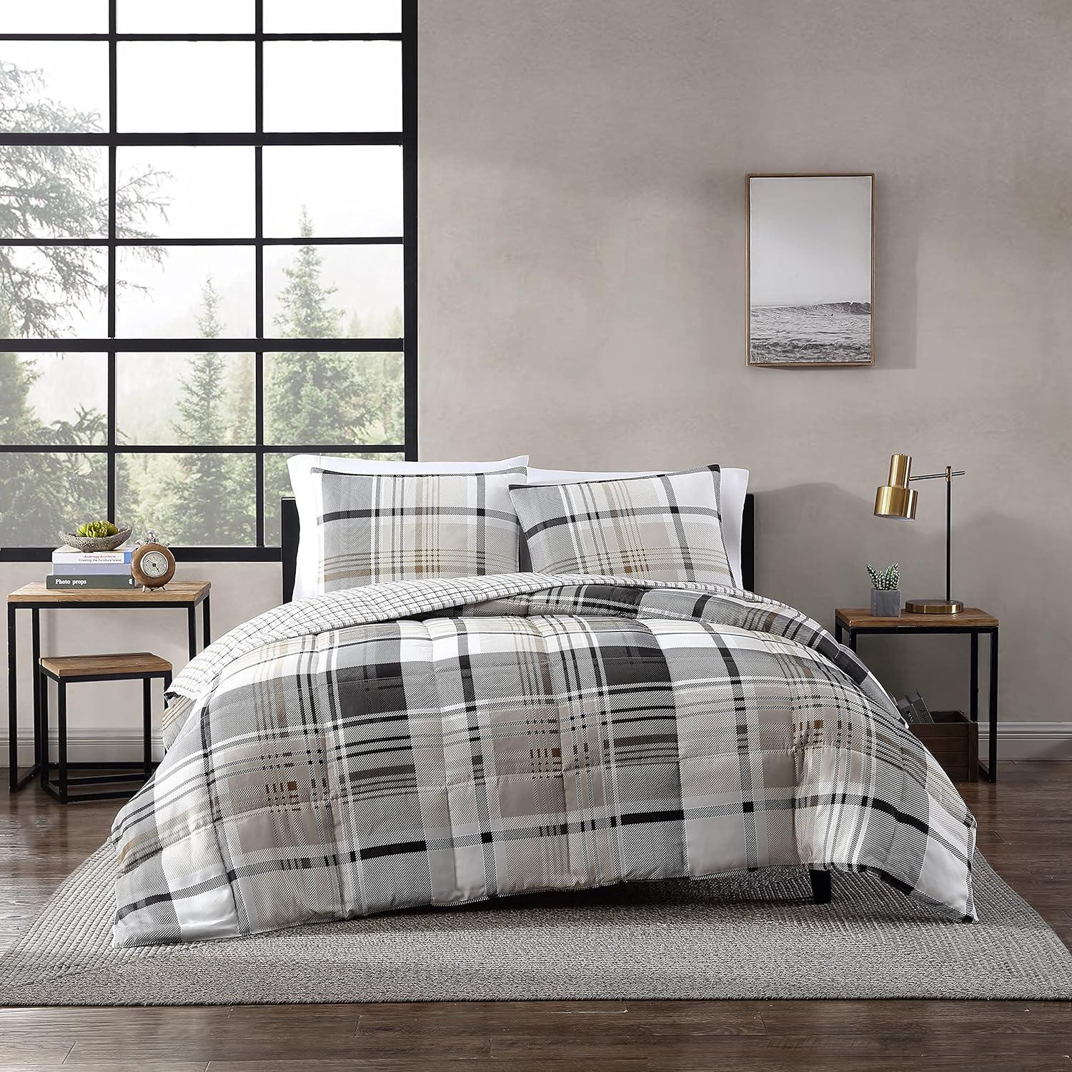 Plaid Normandy Reversible Comforter Set - Eddie Bauer