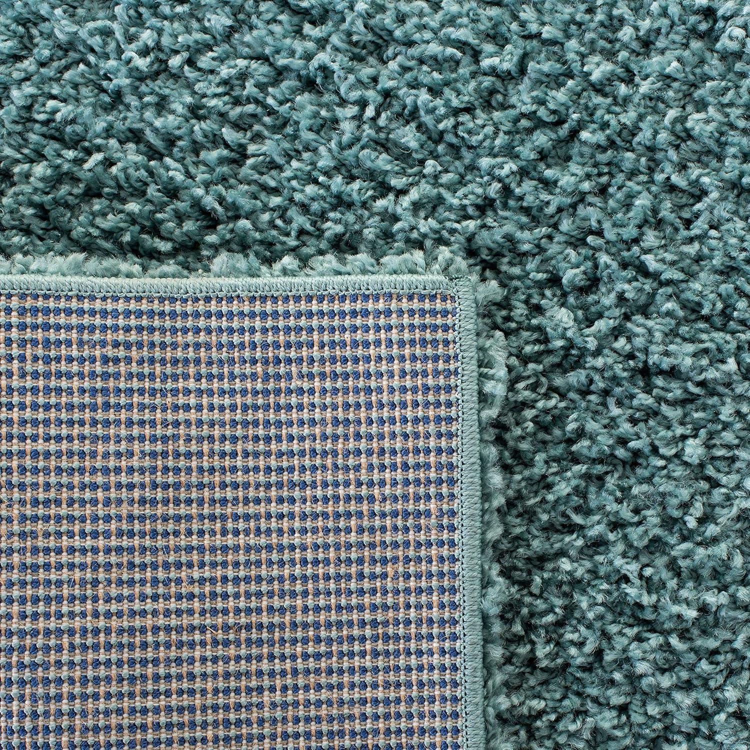 Primo Shag PRM300 Power Loomed Area Rug - Aqua - 5'3"x7'6" - Safavieh.