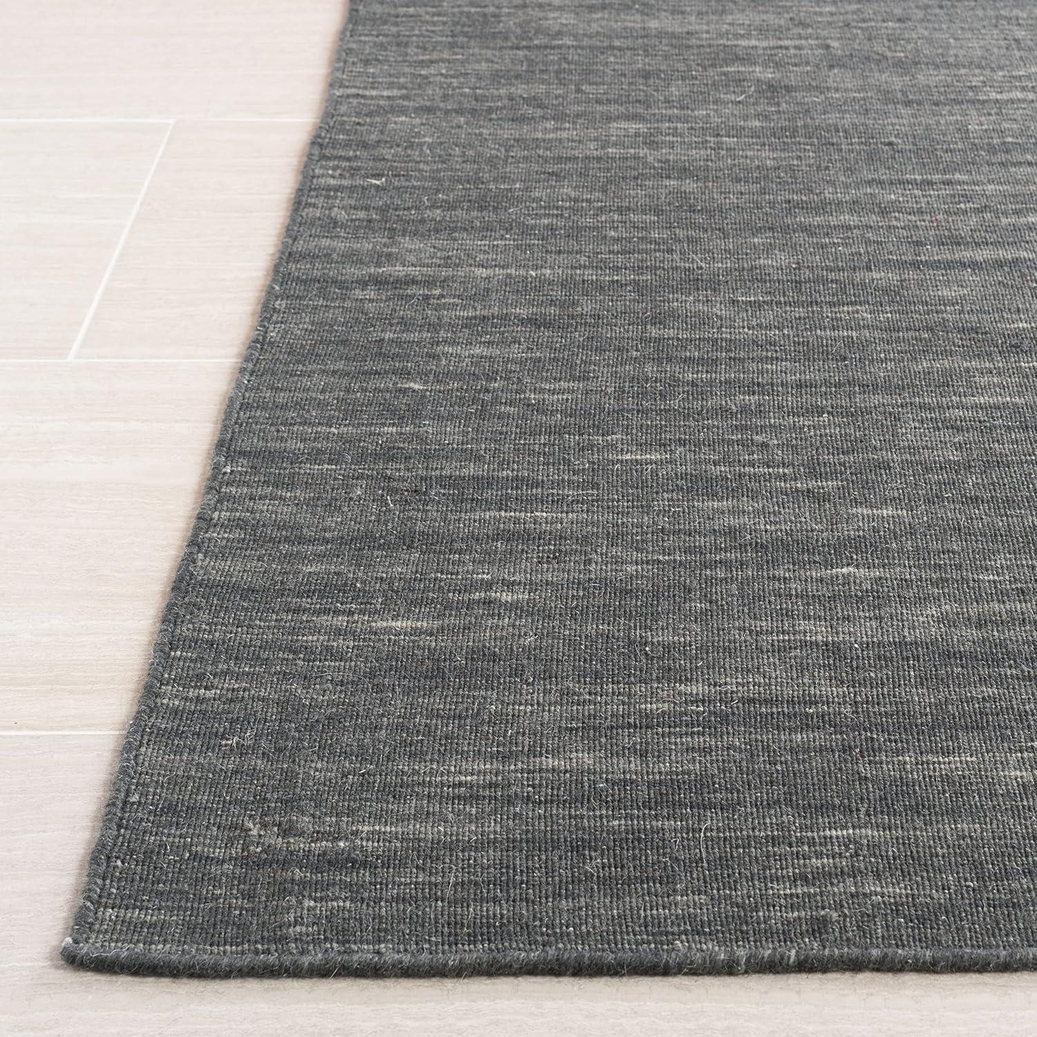 Kilim KLM850 Hand Loomed Accent Rug - Charcoal/Grey - 3'x5' - Safavieh