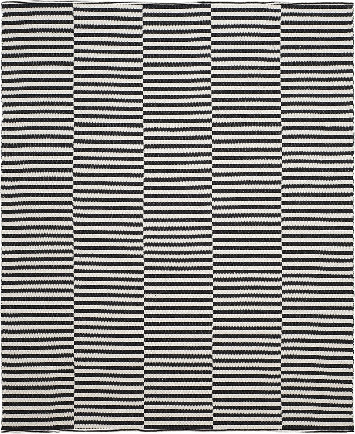 Safavieh Montauk Burleigh 9 x 12 (ft) Cotton Ivory/Beige Rectangular Indoor Abstract Coastal Area rug