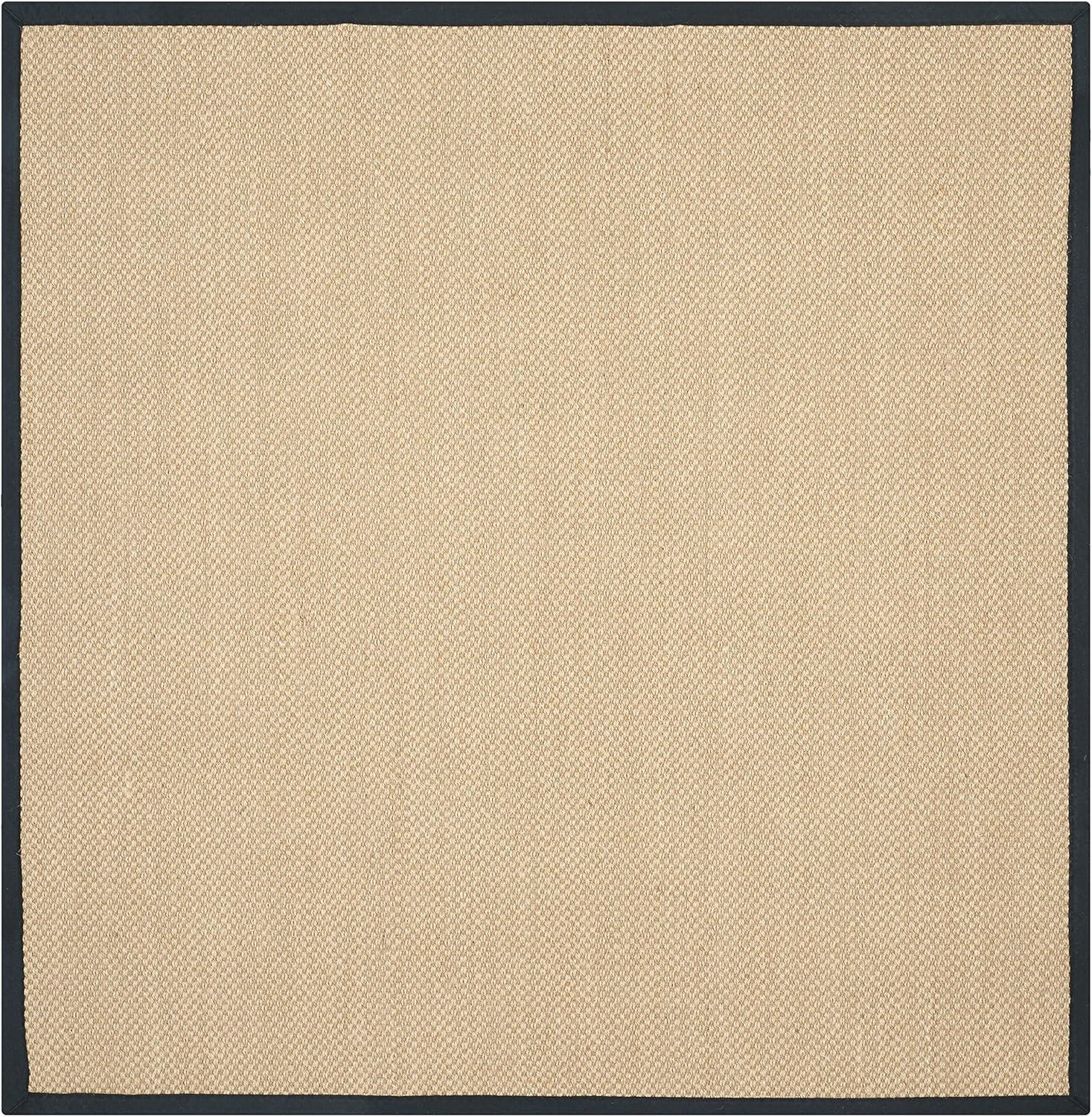 Natural Fiber NF141 Power Loomed Indoor Area Rug - Maize/Linen - 4'x4' - Safavieh.