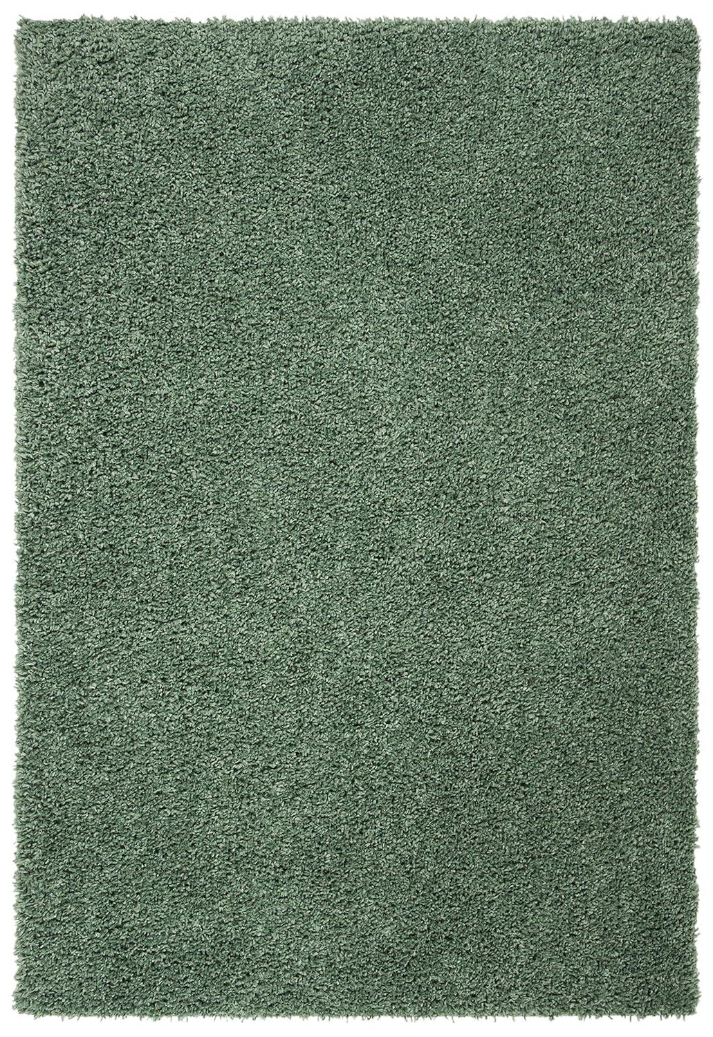 August Shag AUG200 Power Loomed Indoor Area Rug - Green - 5'3"x7'6" - Safavieh