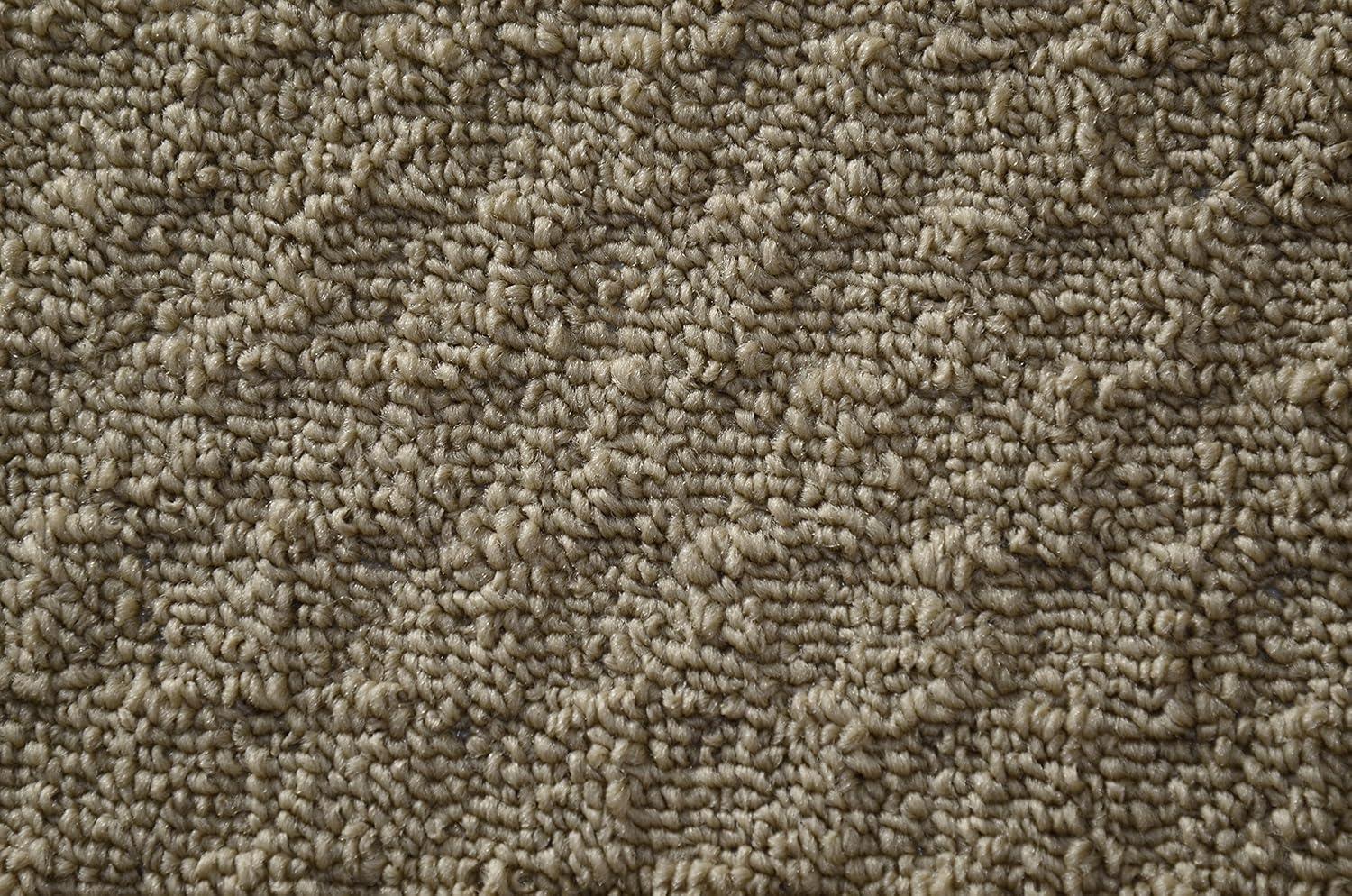 Garland Rug Town Square Tan Kitchen Rug Set, 2 Piece Sliced Set (18"x28" Sliced, and 18"x28")