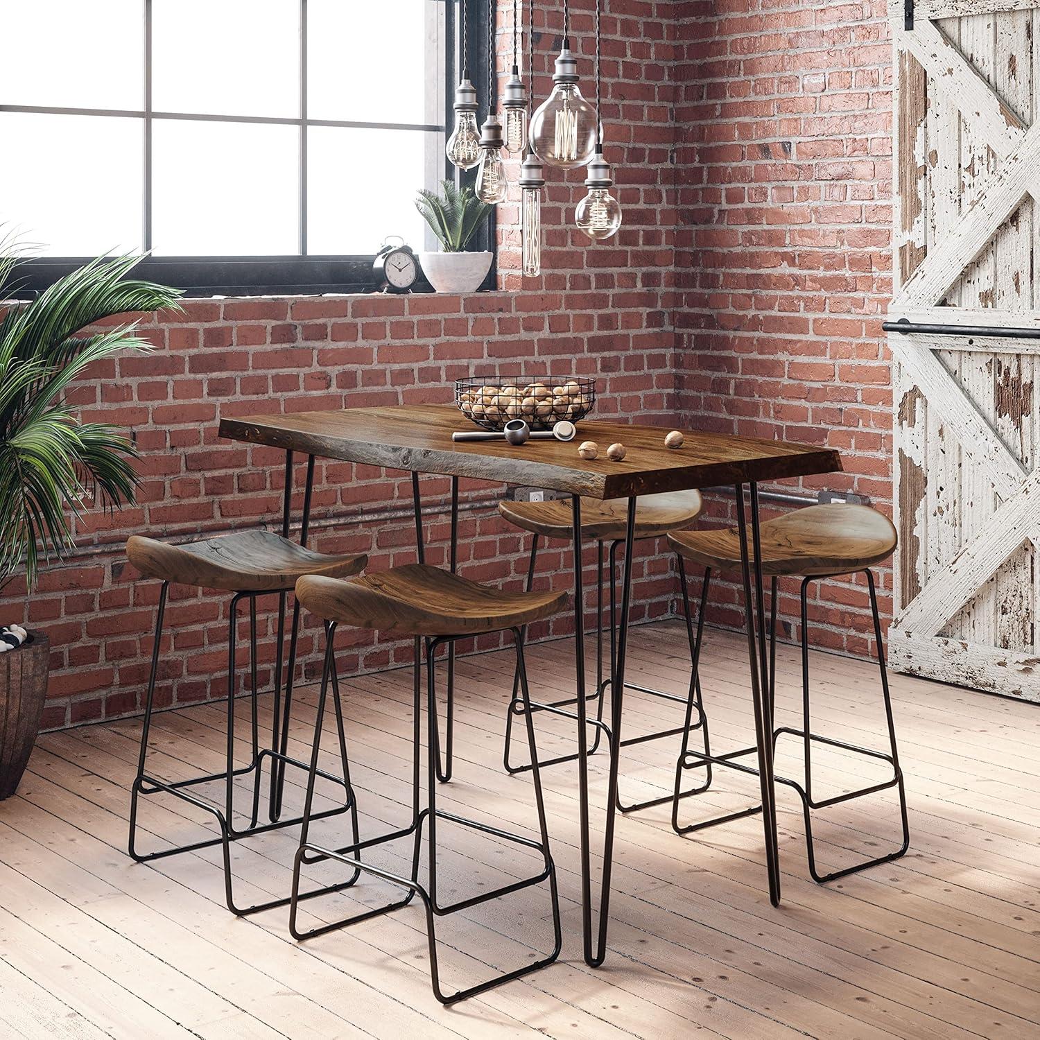 Jofran,Nature'S Edge 52 Solid Acacia Counter Height Dining Table