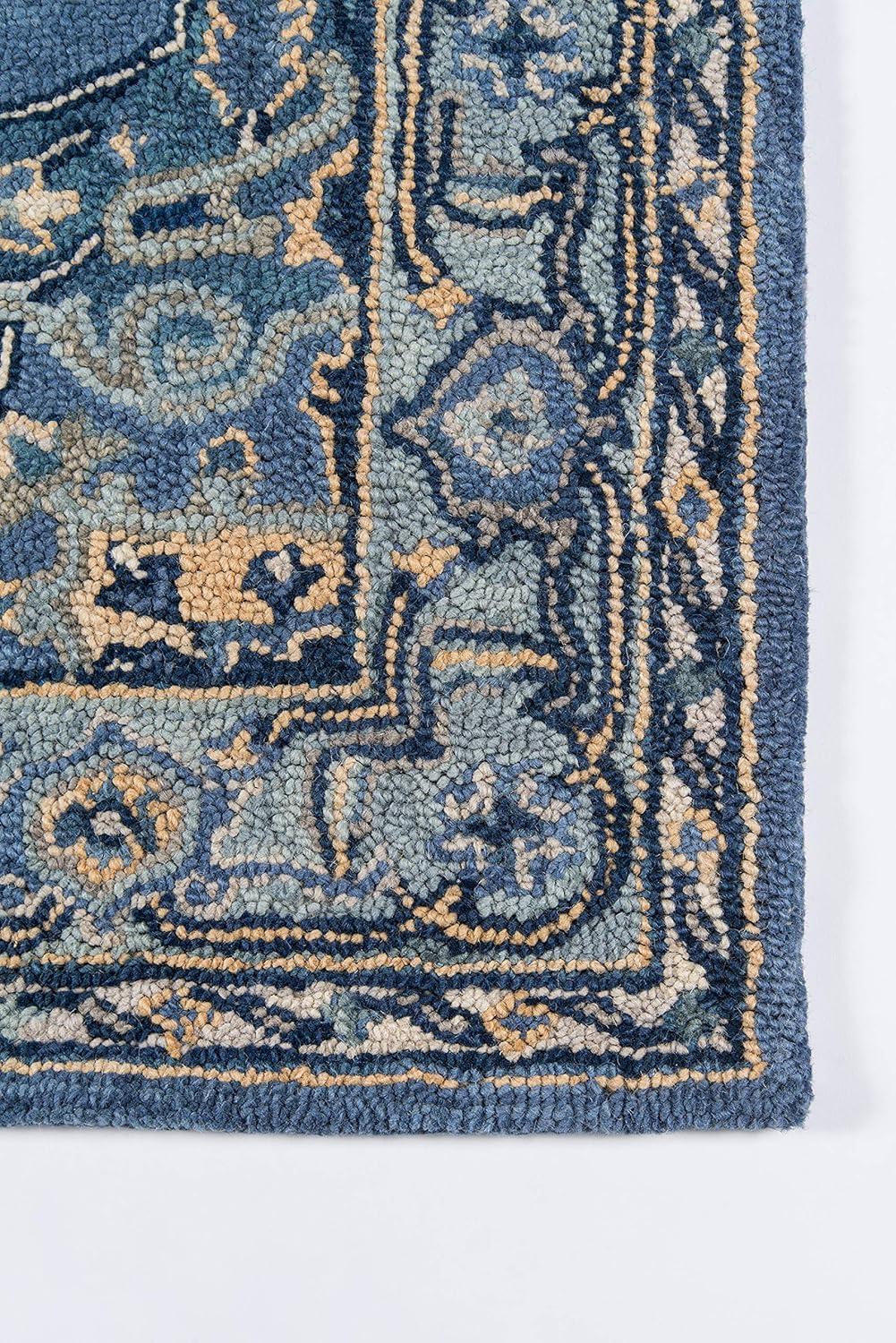 2'x3' Medallion Tufted Accent Rug Denim - Momeni