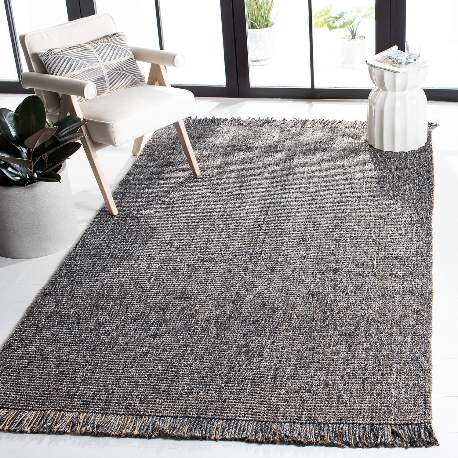 Natural Fiber NF826 Hand Woven Indoor Area Rug - Green/Natural - 5'x8' - Safavieh