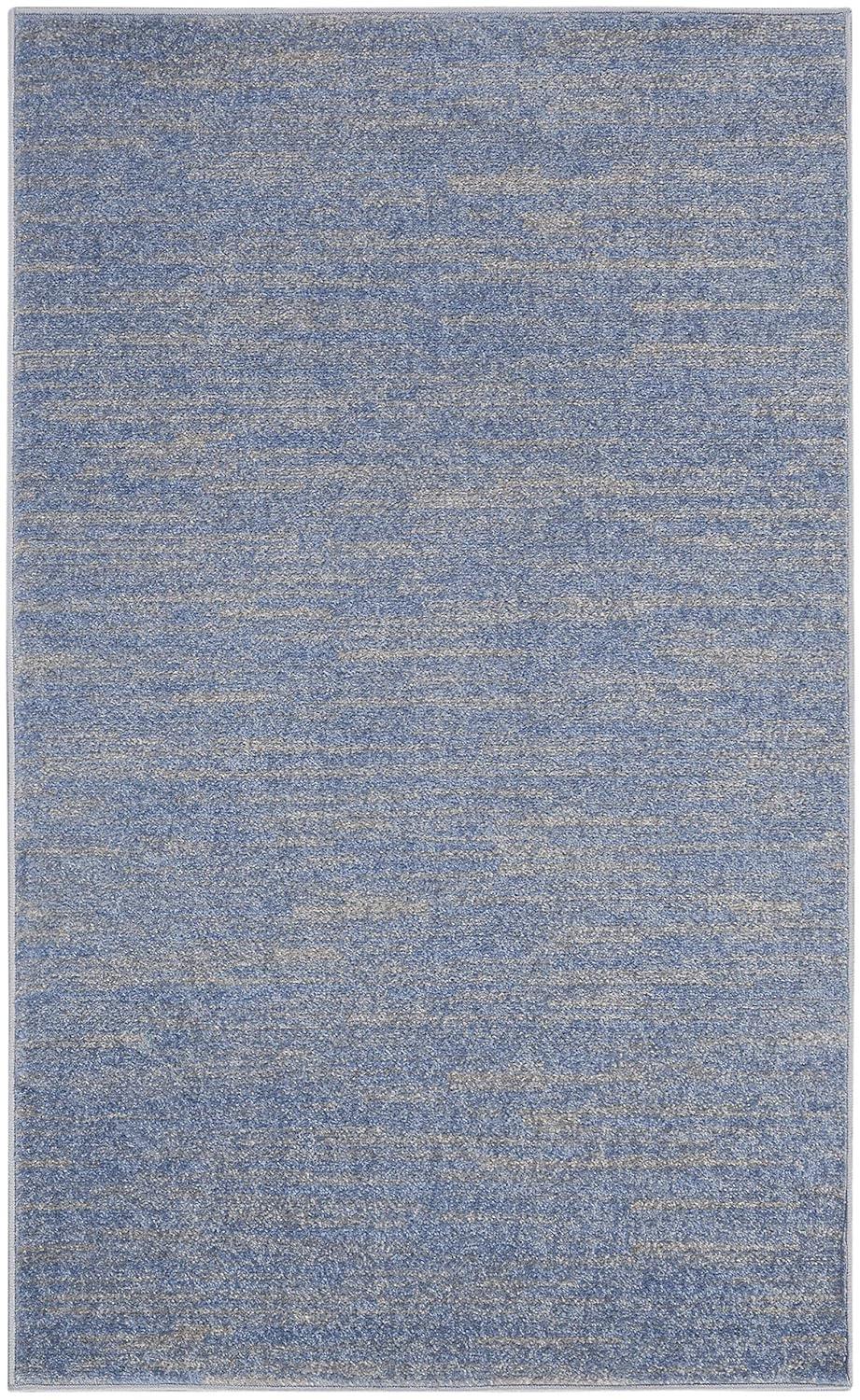 Nourison Nourison Essentials NRE01 Indoor/outdoor Area Rug - Blue/Grey 3' x 5'