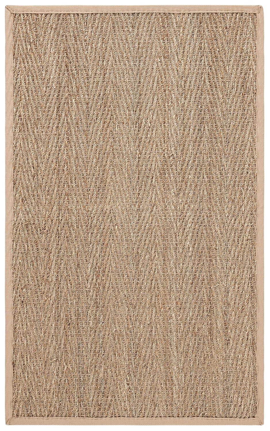 Natural Fiber Seagrass Solid Color Rug