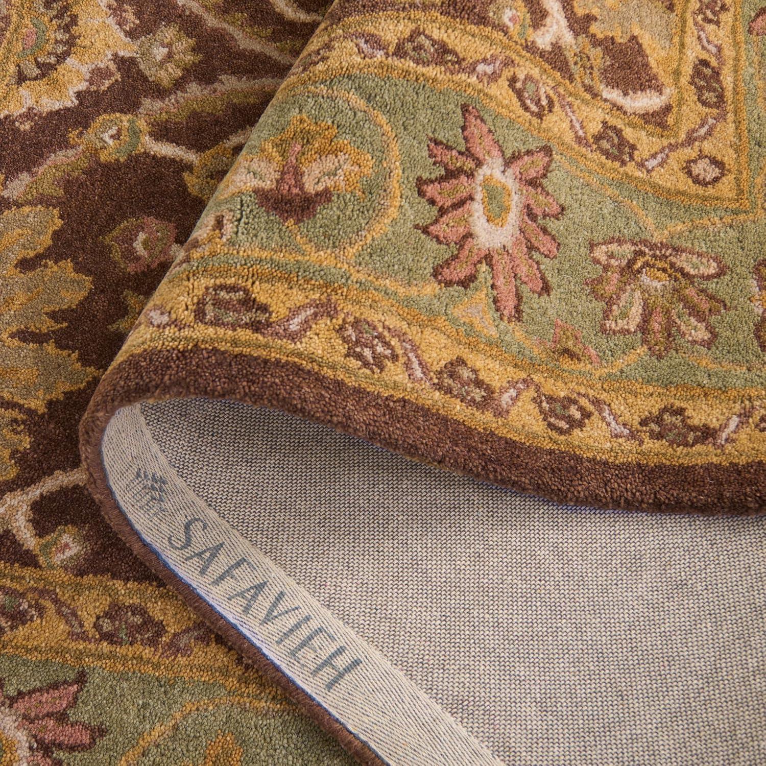 Antiquity AT249 Hand Tufted Area Rug - Chocolate/Blue - 3'x5' - Safavieh.