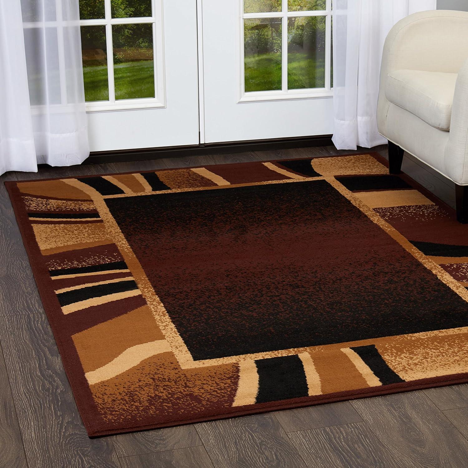 Home Dynamix Premium Rizzy Contemporary Abstract Border Area Rug